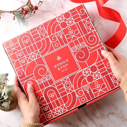 'S Holiday Tin- with Assorted Christmas Chocolate, Nuts, Bark, Truffles – Festiv9