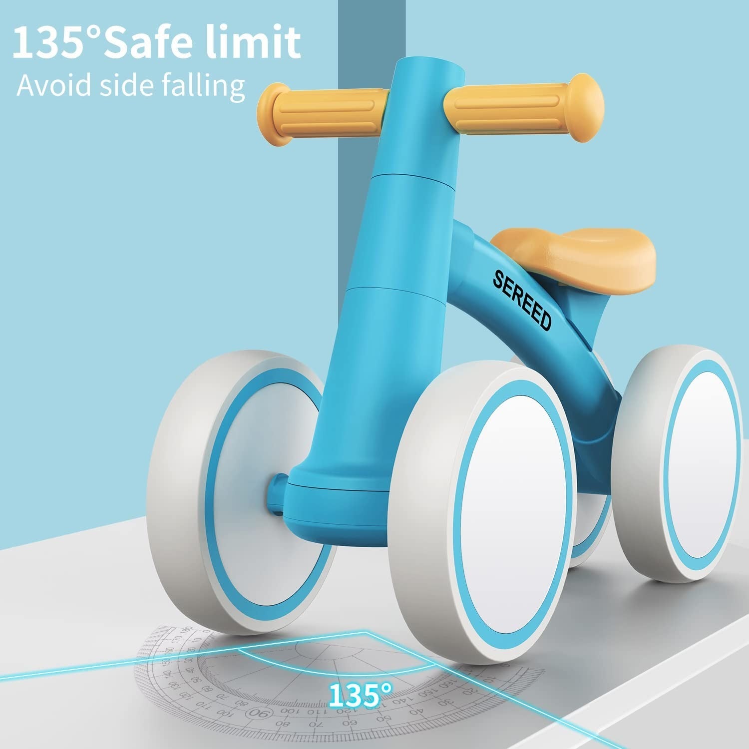 Toddler Balance Bike for 1 Year Old   4 Wheels, First Birthday Gift, 12 24 Month7