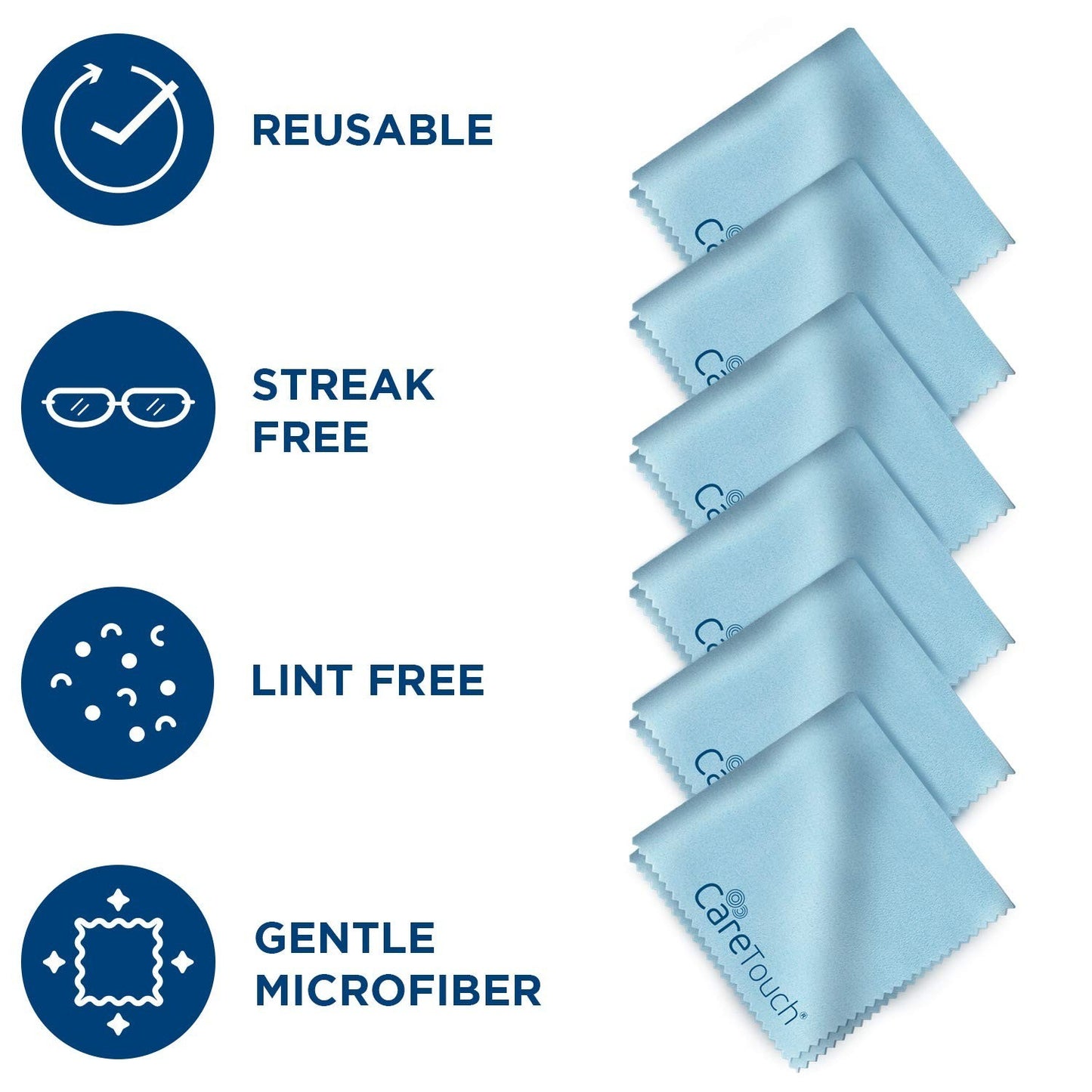 200 Lens Cleaning Wipes & 6 Microfiber Cloths - Eyeglasses, Camera, Screen Clean4