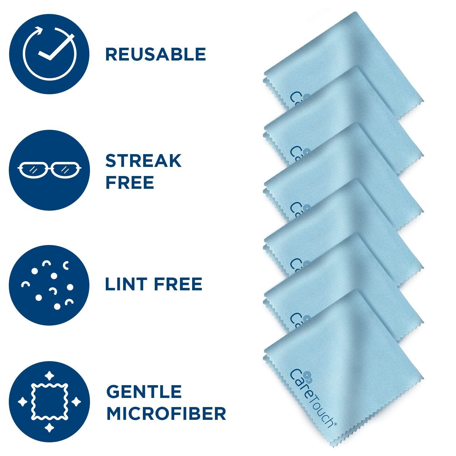 200 Lens Cleaning Wipes & 6 Microfiber Cloths - Eyeglasses, Camera, Screen Clean4