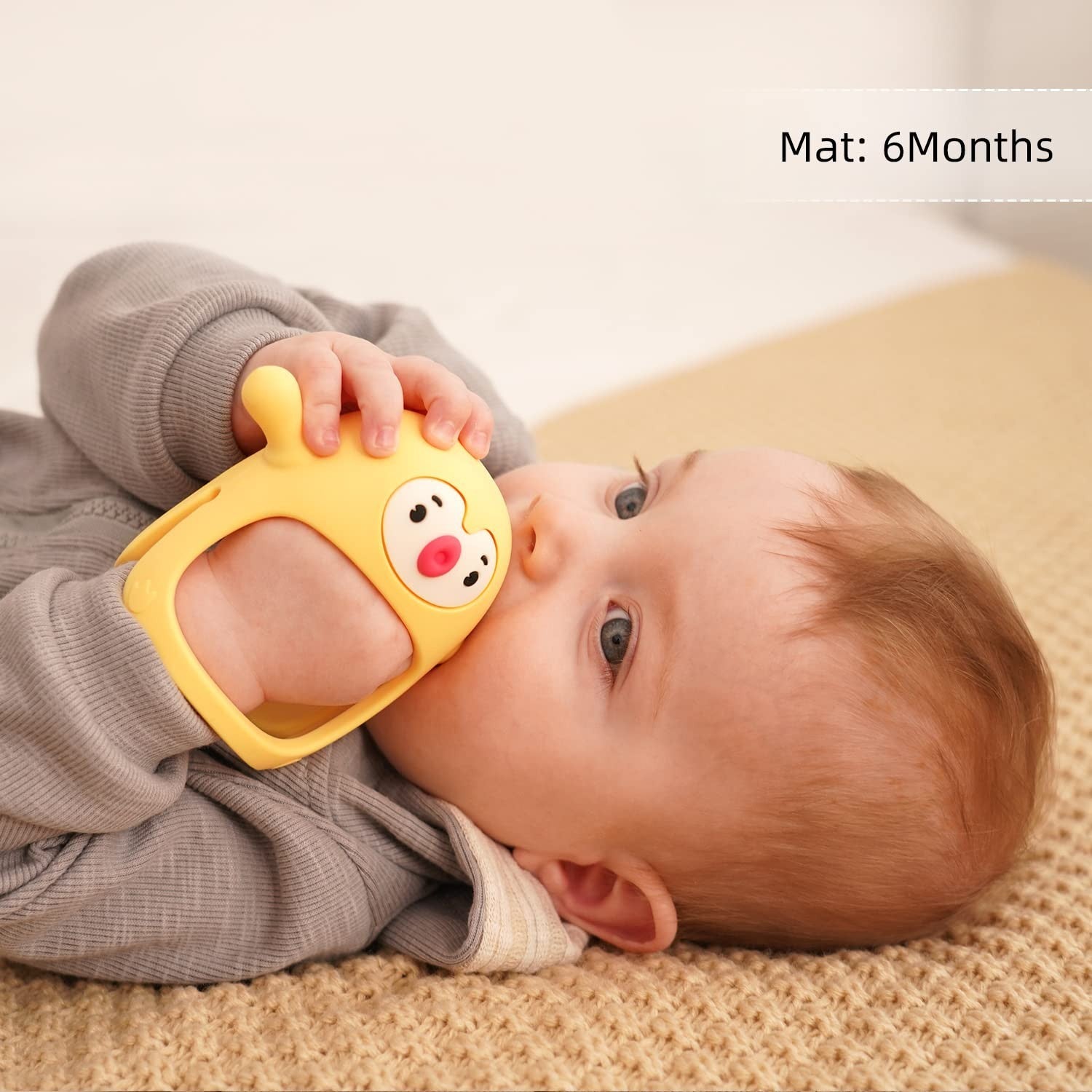 2 Pack Penguin Teething Toys for Babies 0 6 Months, Infant Teethers & Mittens, L4
