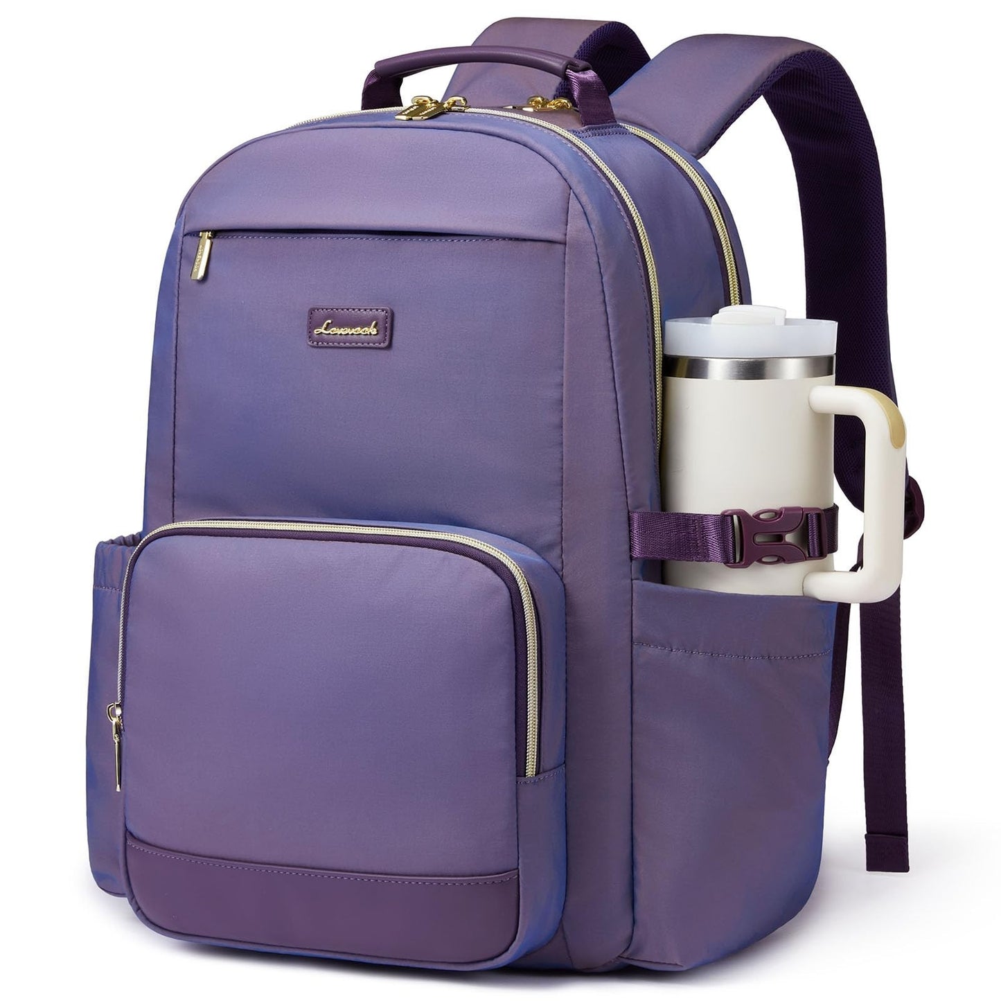 Stylish Waterproof Laptop Backpack for Women, 15.6" Computer Bag, Large Capacity1