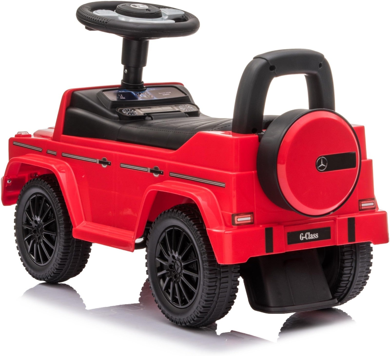 Red Mercedes G-Wagon Ride-On Car for Kids, Push Car with Realistic Features3