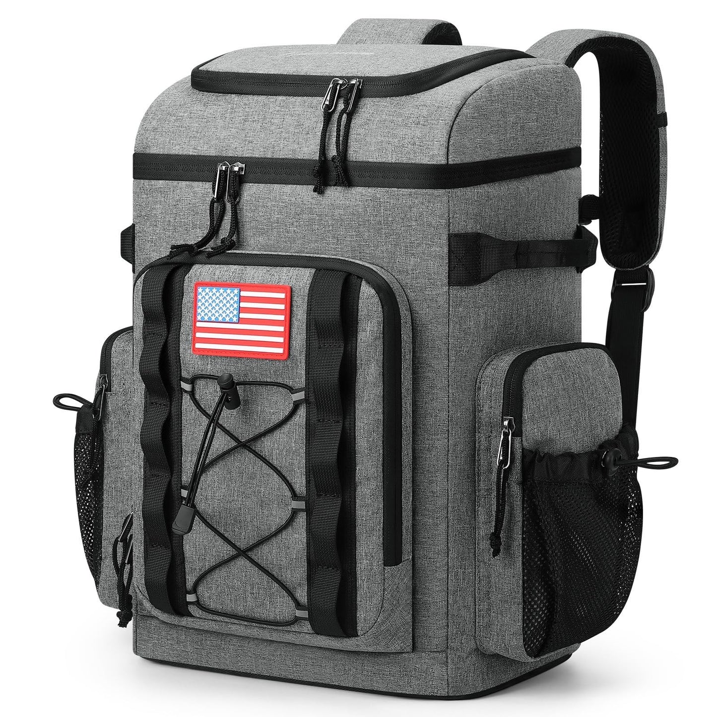 Insulated Backpack Cooler - 35/50 Can, Leakproof Soft Bag, Keeps Food Cold 16H,1