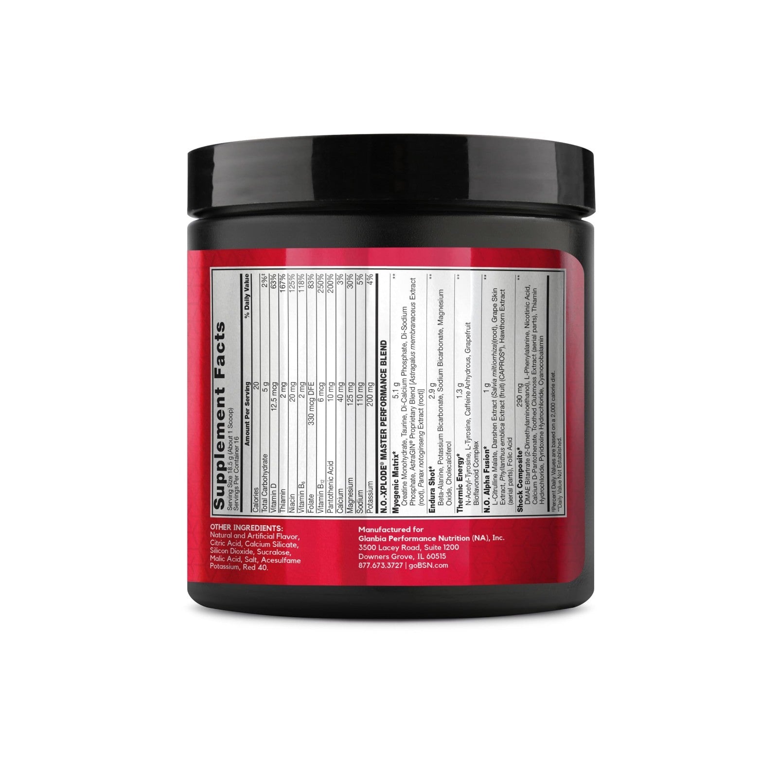 Pre Workout Powder with Creatine & Beta-Alanine, Fruit Punch, 16 Servings - Ener6