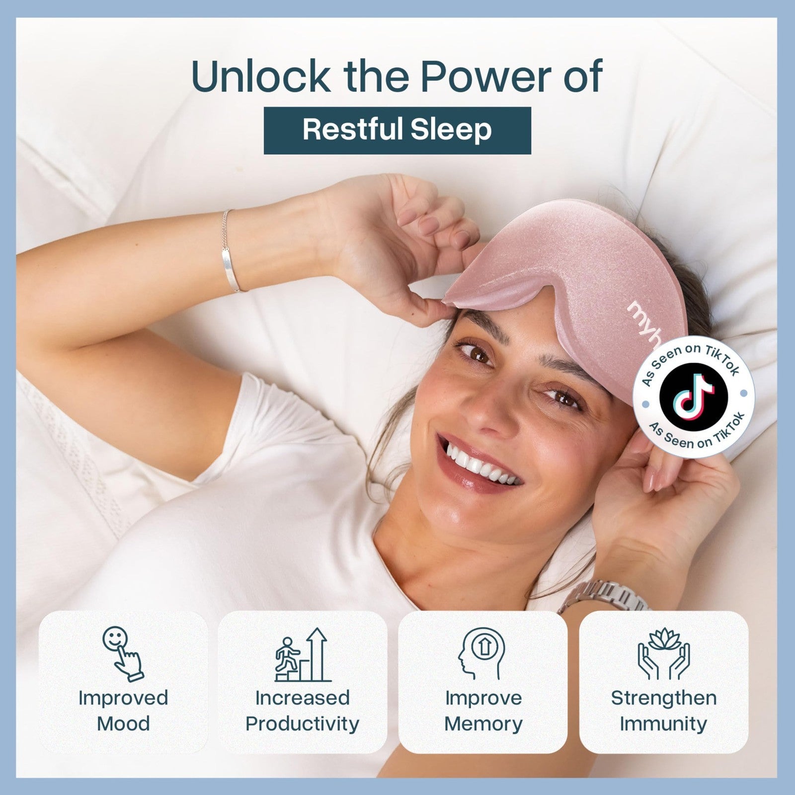 3D Blackout Sleep Mask for Men & Women, Breathable Eye Mask for Travel & Side Sl2