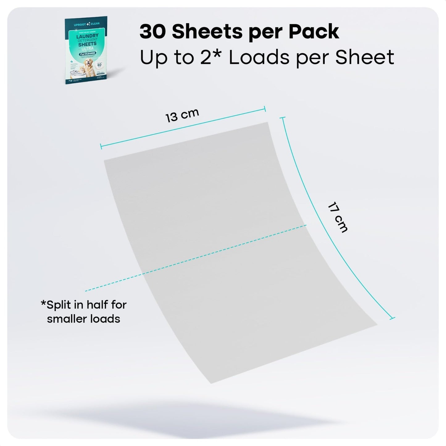 Ultra Pet Laundry Detergent Sheets, Unscented, 60 Loads, Travel Pack, Fur & Odor7