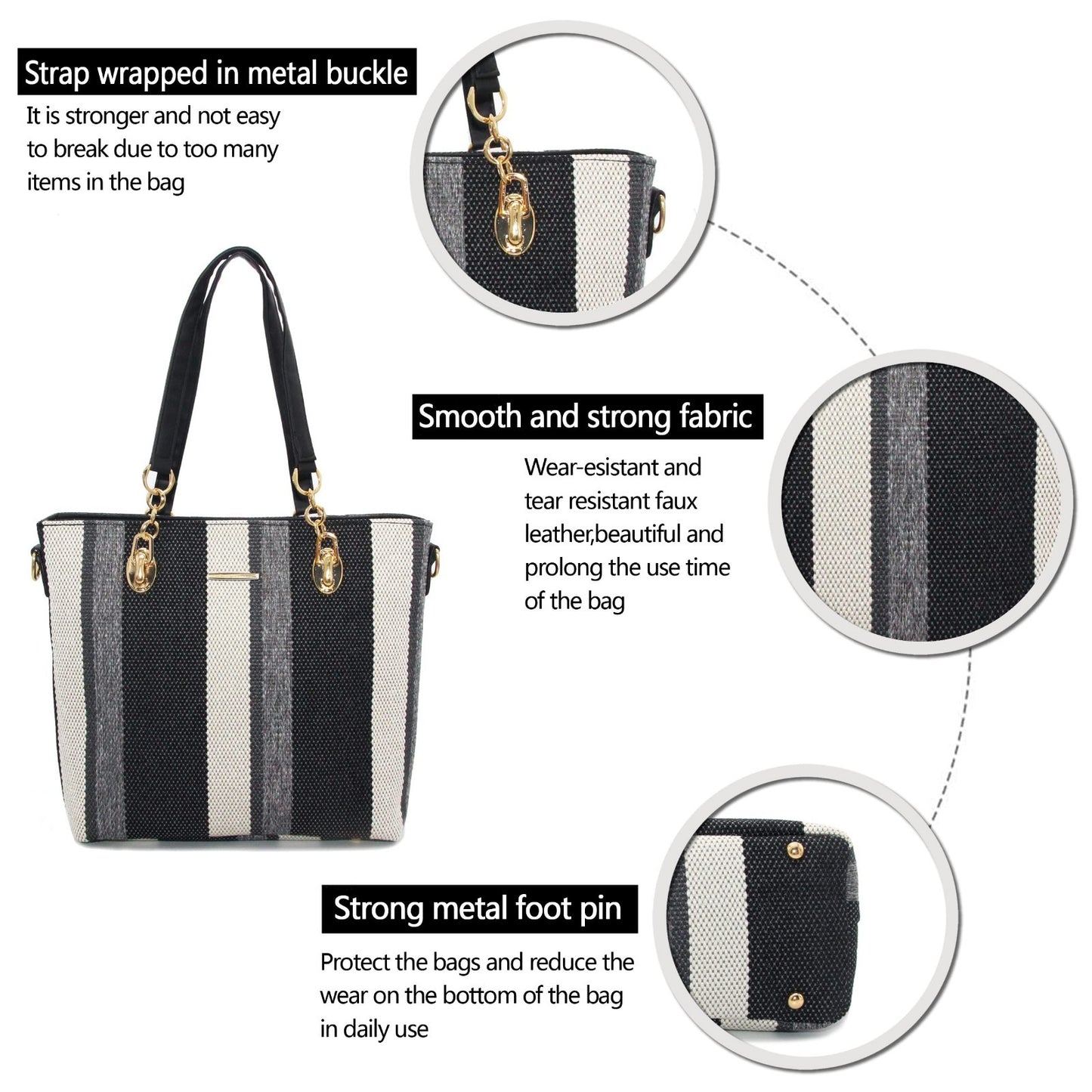 Designer Handbags for Women - Satchel Tote Shoulder Bag, Stylish Top Handle Purs5