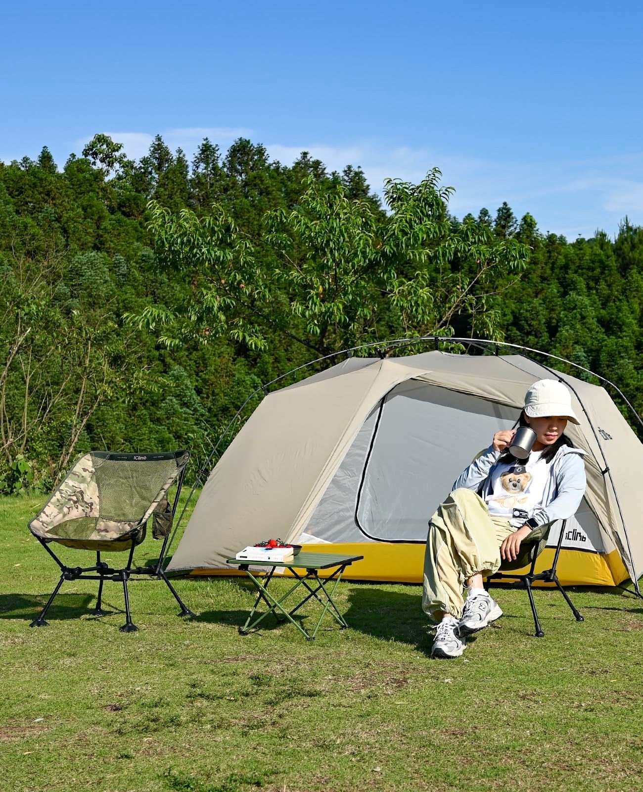 Ultralight Compact Folding Camping Table with Carry Bag - Portable Outdoor Furni11