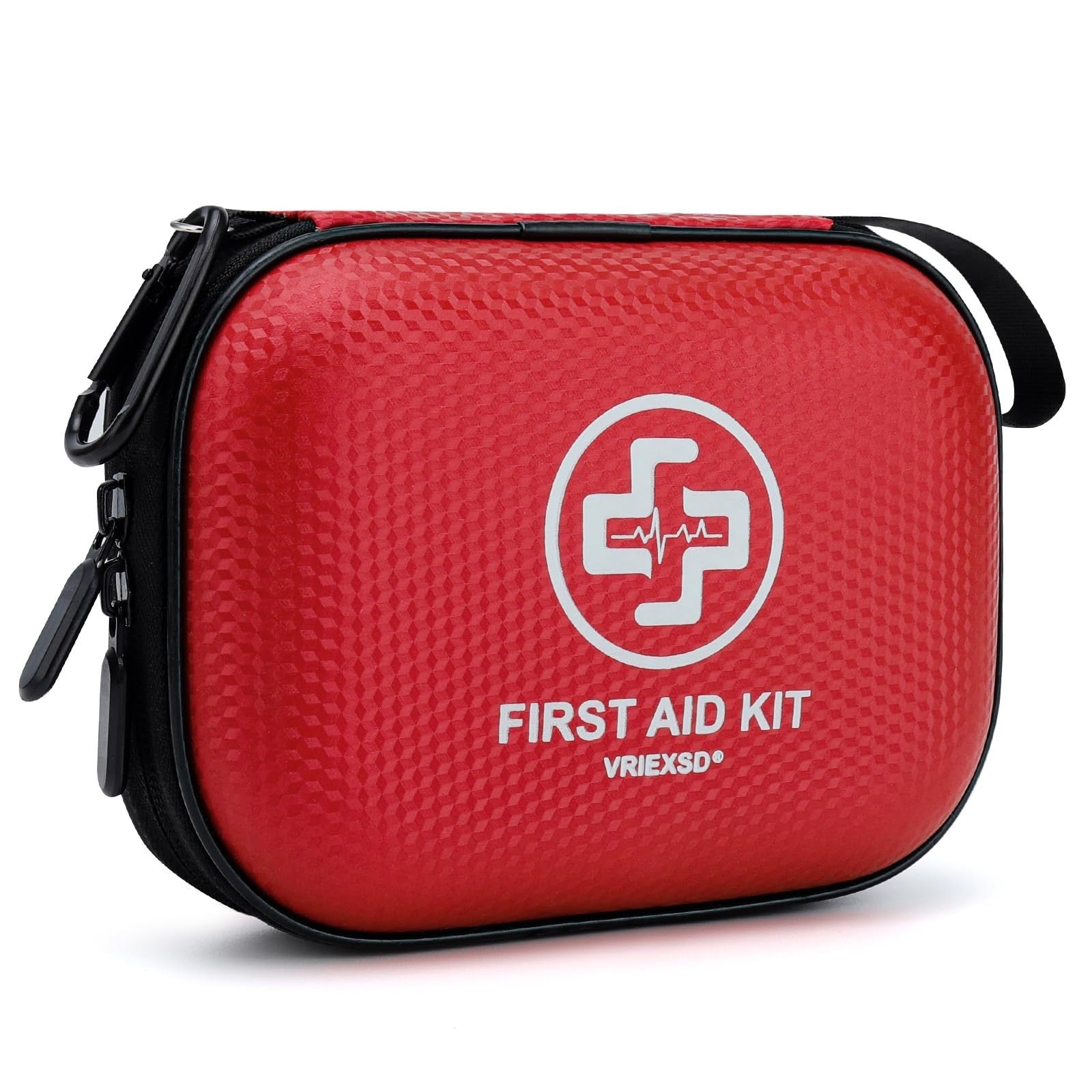 150 Piece Mini First Aid Kit   Waterproof Hard Shell for Home, Travel, Camping &1