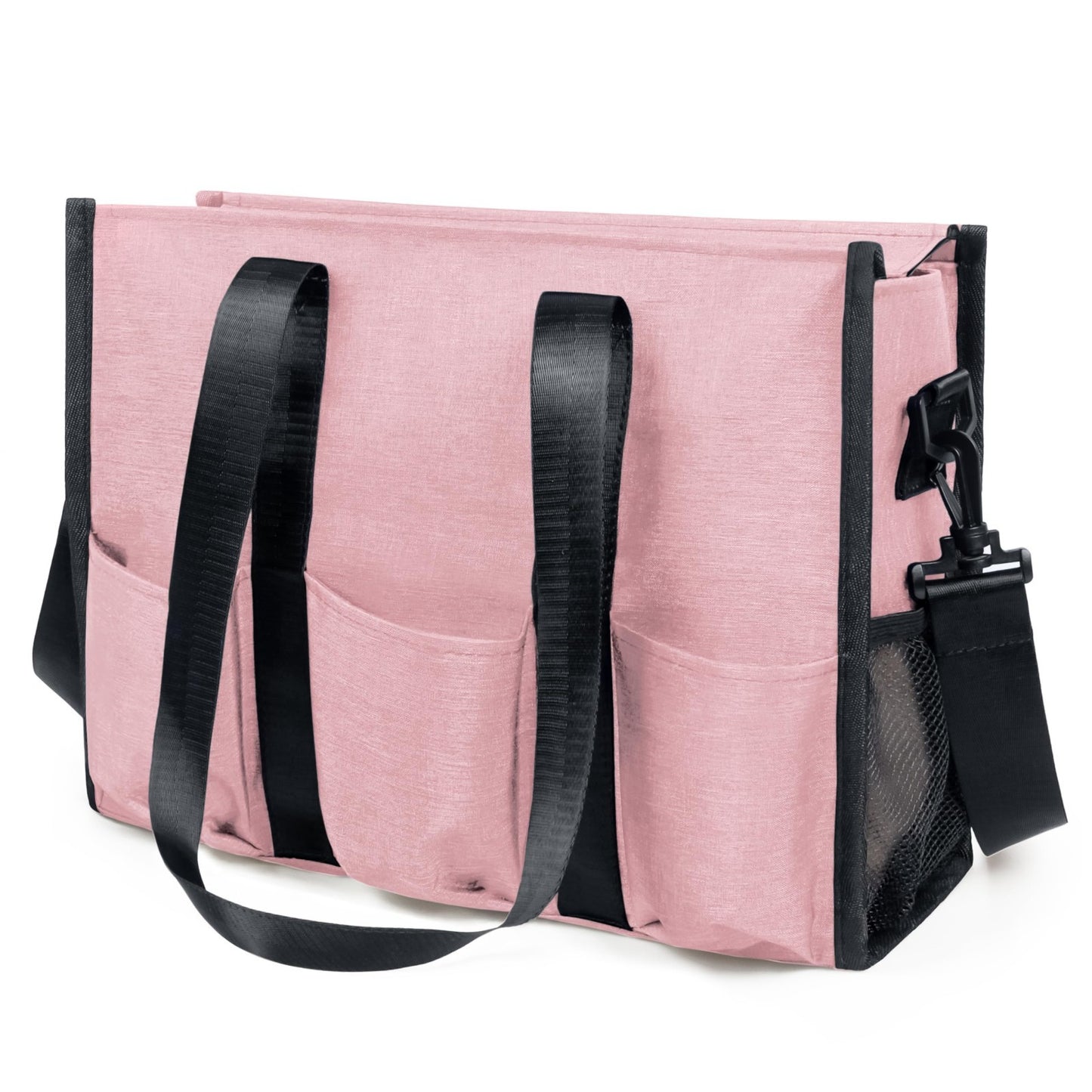 Large Multi Pocket Tote Bag with Compartments, Zippered Work Bag for Men & Women1