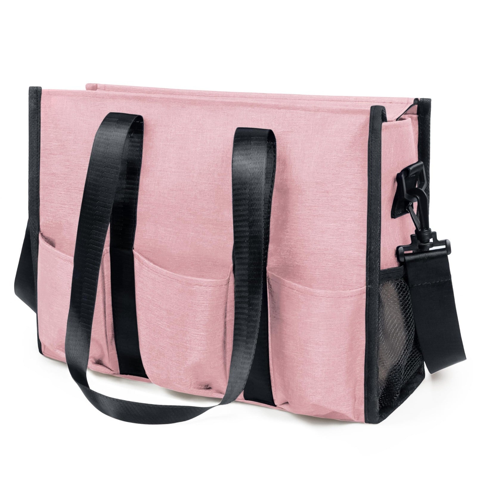 Large Multi Pocket Tote Bag with Compartments, Zippered Work Bag for Men & Women1