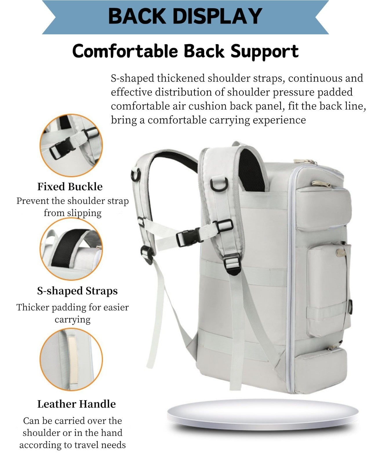 50L Waterproof Travel Duffle Backpack for Men & Women - Gym, Sports, Weekend Bag3