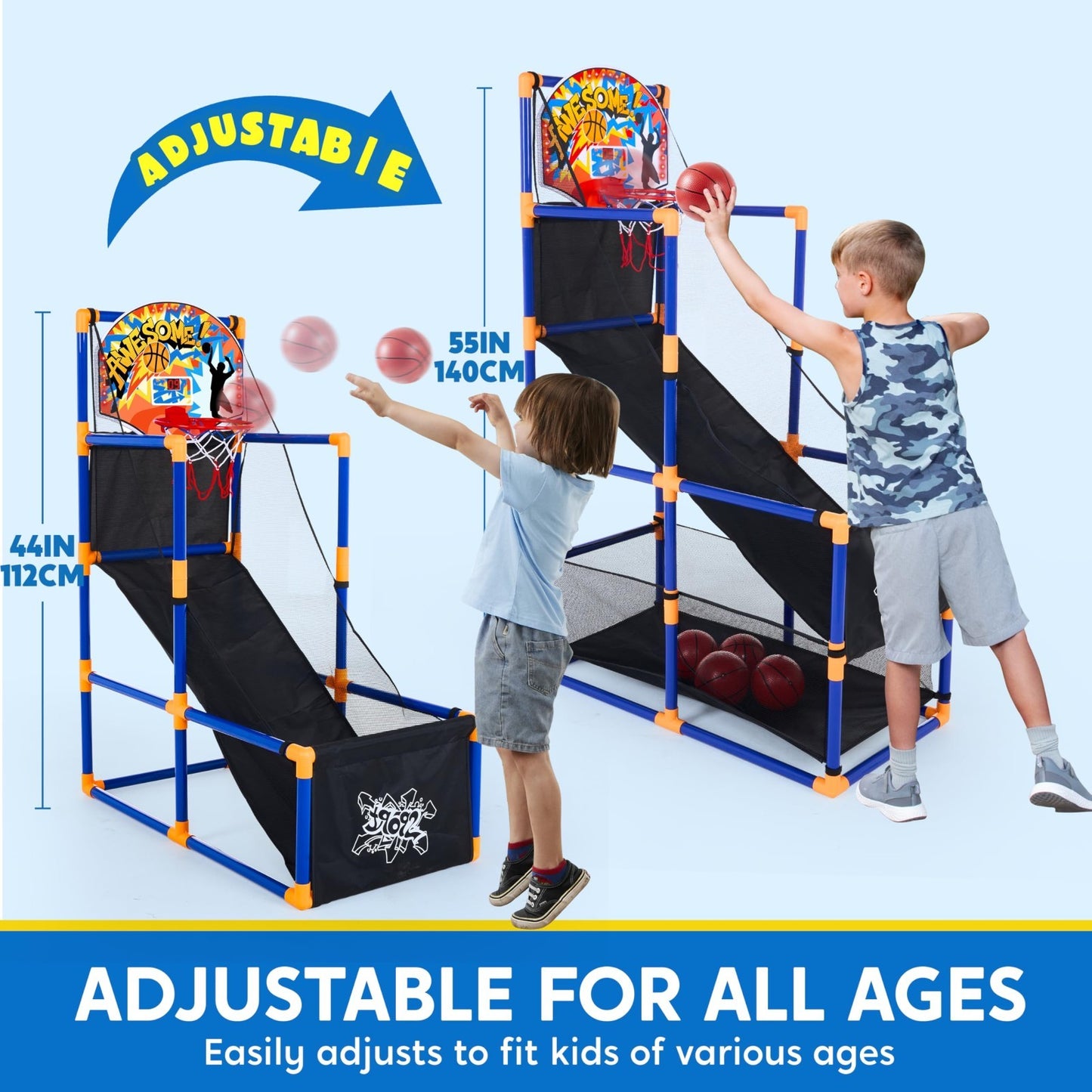 LED Arcade Basketball Game Set for Kids 3+ | Electronic Scoreboard, Sound Effect2