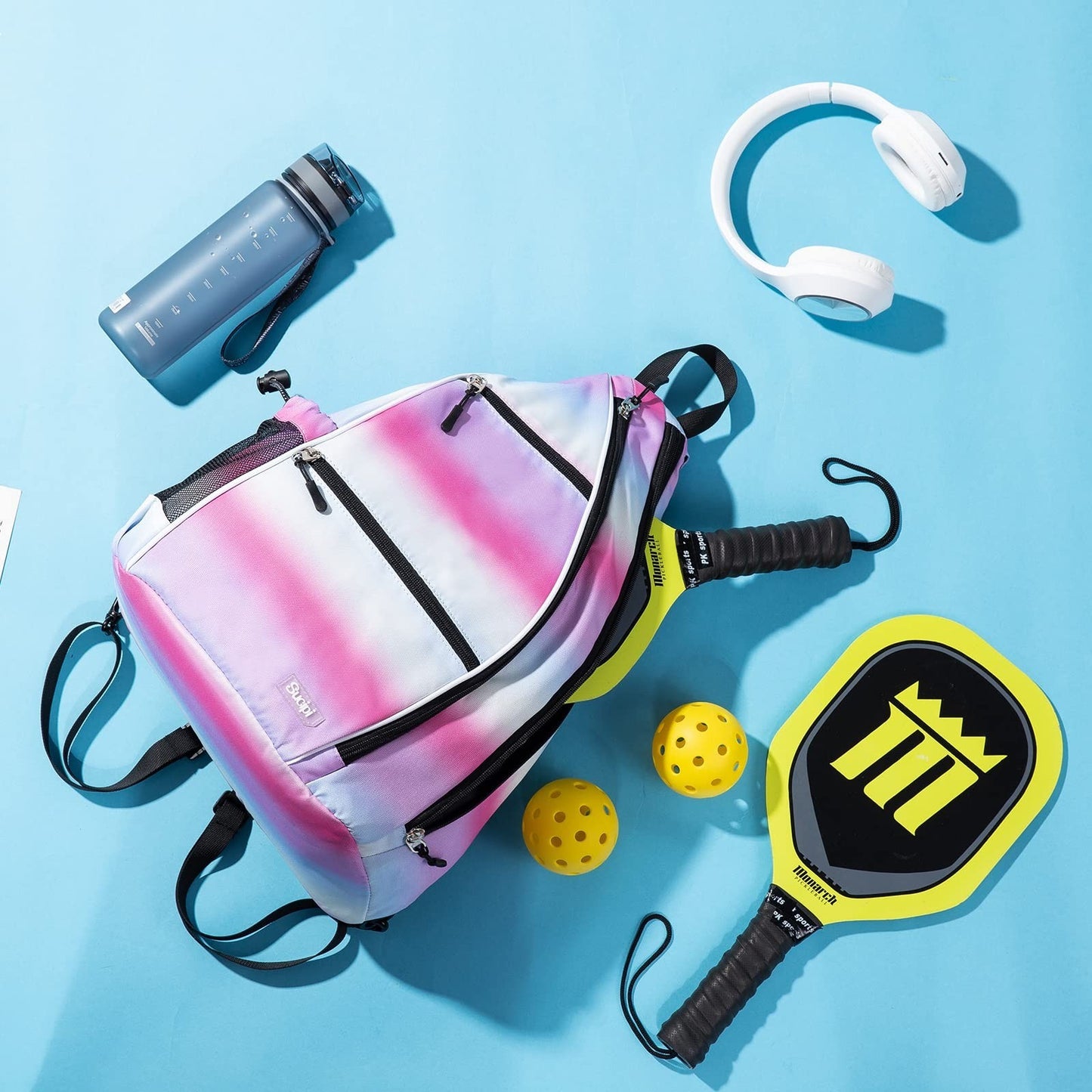 Adjustable Pickleball Backpack with Fence Hook, Large Capacity & Safety Pocket6