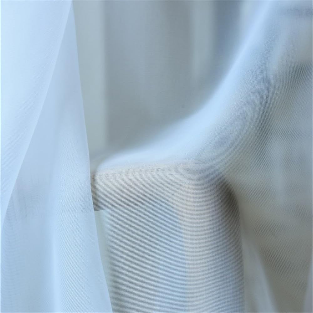 Light Filtering White Tie Up Sheer Voile Curtain | Adjustable Balloon Shade Vala3