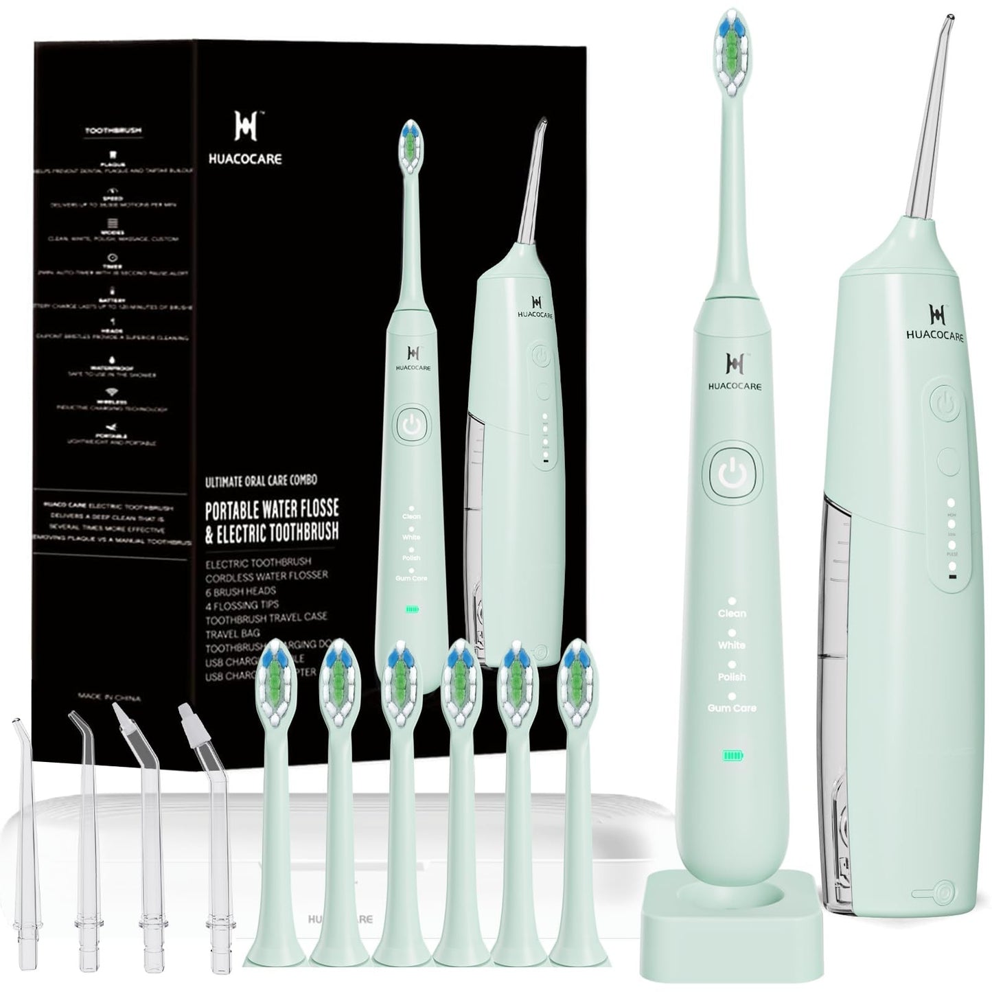 2 in 1 Dental Care Kit   Water Flosser & Electric Toothbrush Combo for Oral Hygi1