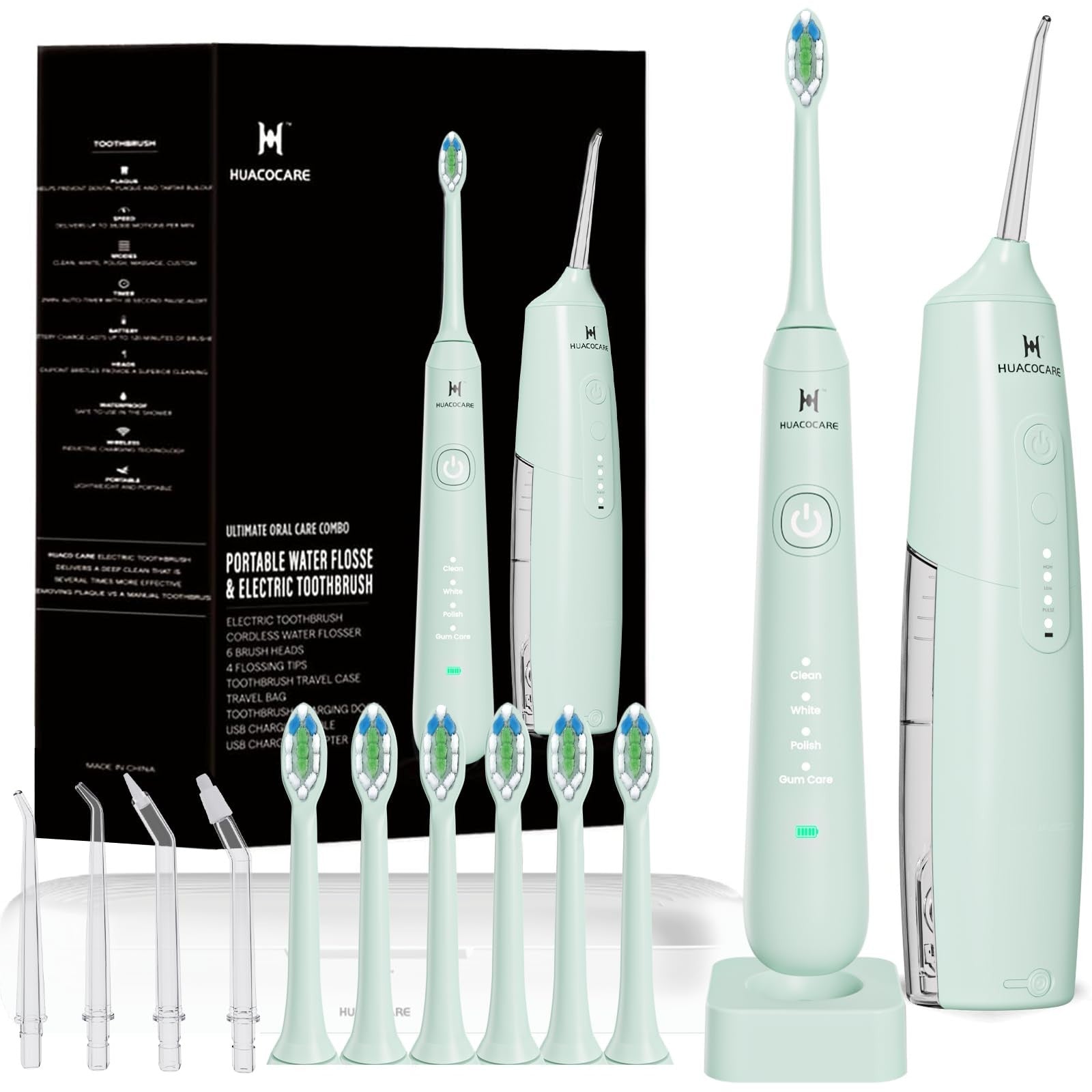 2 in 1 Dental Care Kit   Water Flosser & Electric Toothbrush Combo for Oral Hygi1