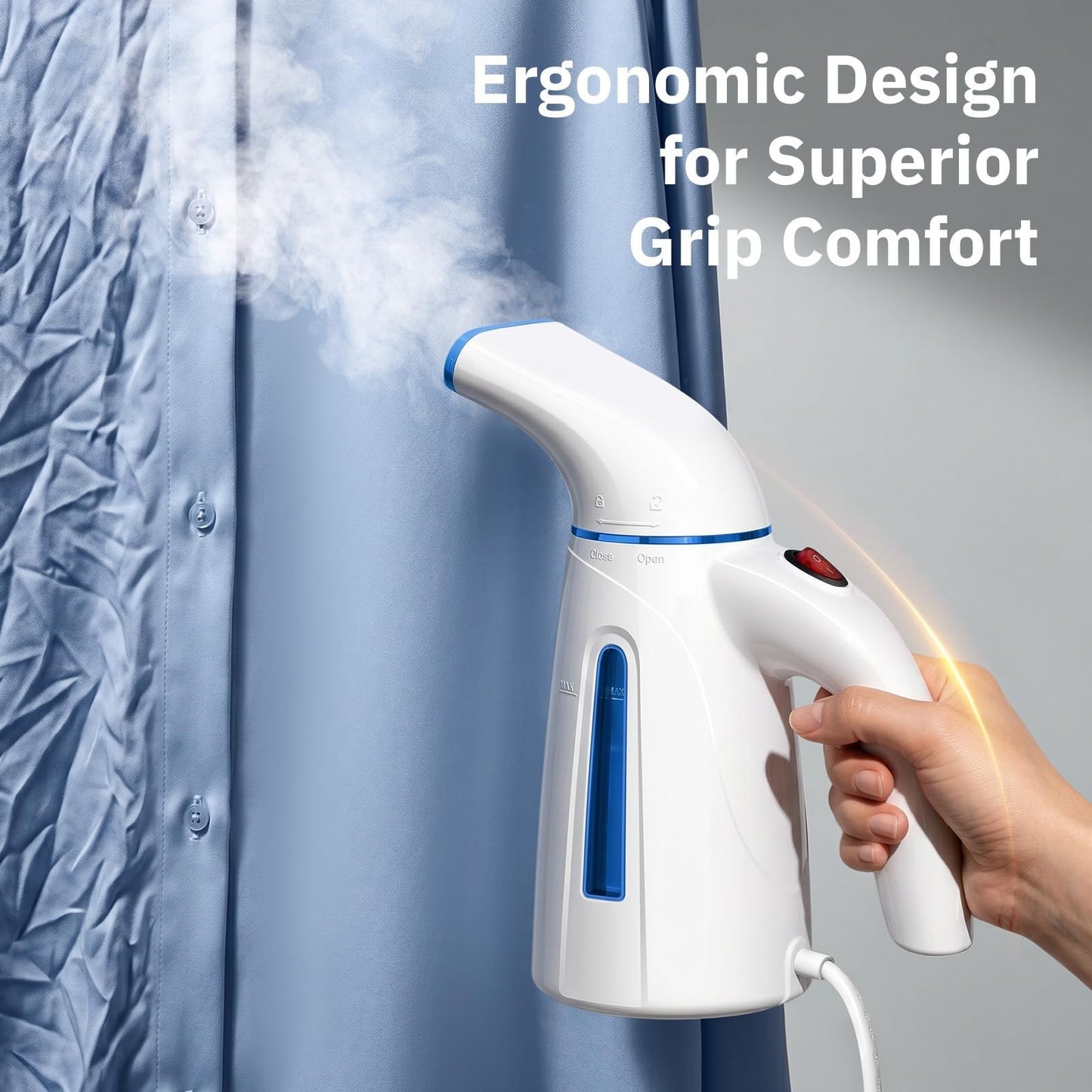 Handheld Clothes Steamer, 700W Portable Travel Steam Iron, 240ml Capacity, Fast7