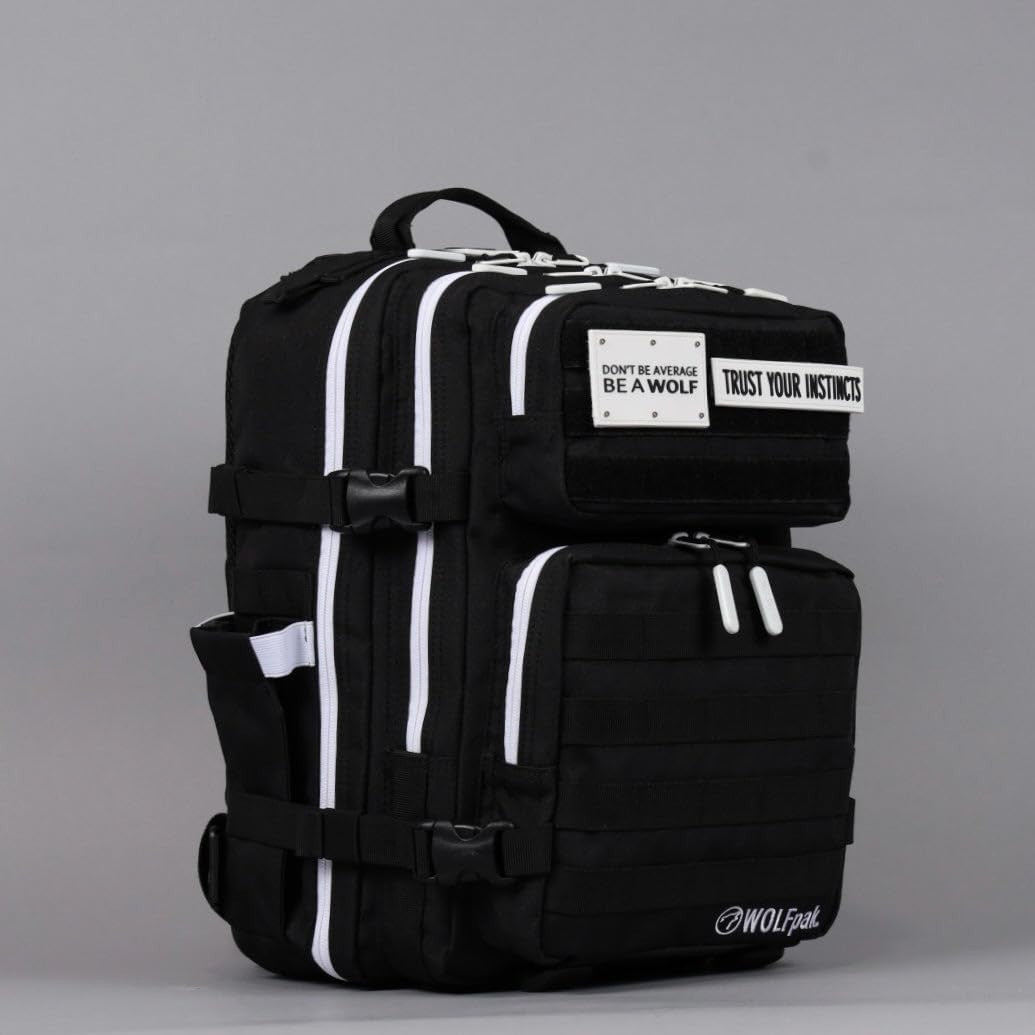 Durable 25L Waterproof Gym Backpack   1000D Oxford, MOLLE Webbing, Laptop Pocket9