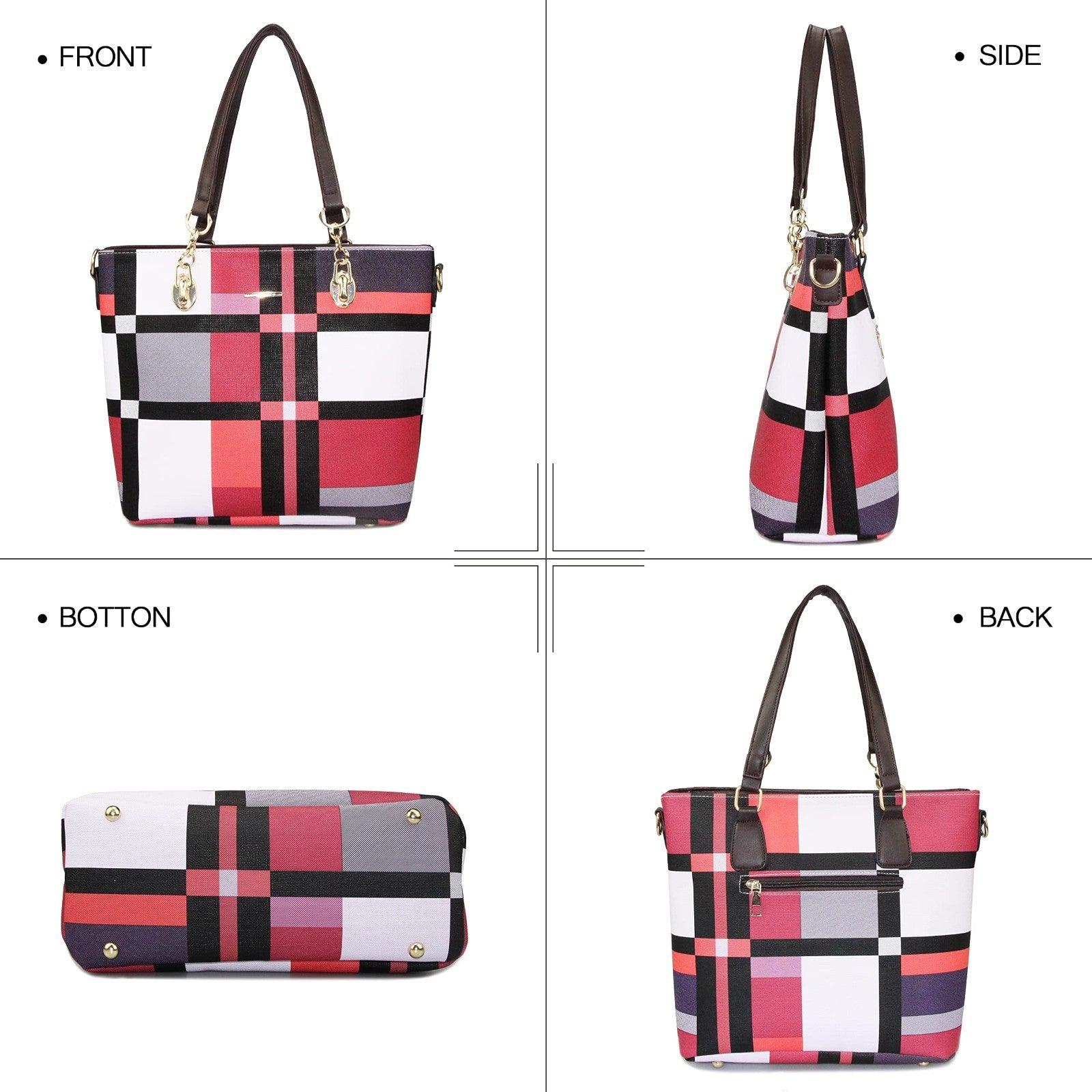 Stylish Designer Handbags for Women - Satchel Shoulder Tote Top Handle Purse4