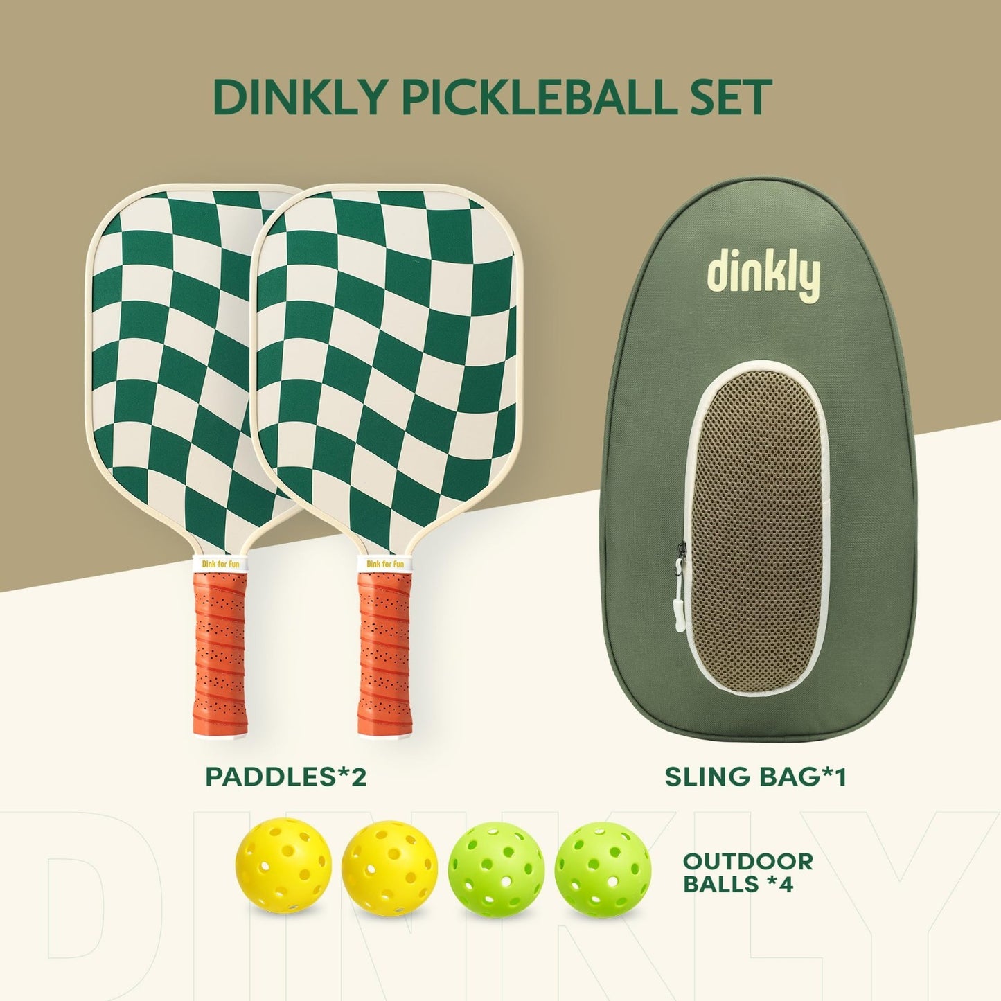 Pickleball Paddle Set of 2/4 - USAPA Approved, Graphite/Fiberglass, 4 Balls & Ca7