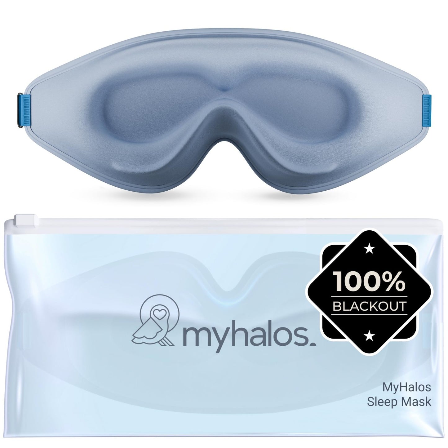 3D Blackout Sleep Mask for Men & Women | Zero Pressure, Breathable Eye Mask for1