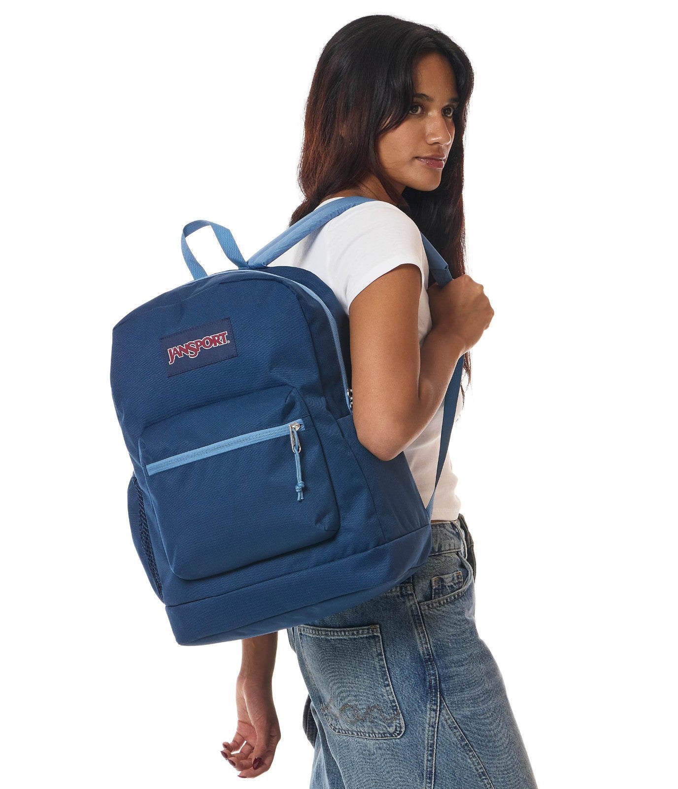 26L Cross Town Plus Backpack, Stylish Team Stripes, Durable & Spacious School Ba6