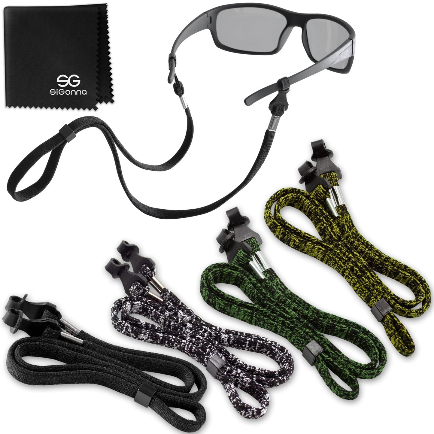 Eyeglass Holder Strap - 4 Pcs Neck Lanyard Cords for Men & Women - Sunglasses Ch1