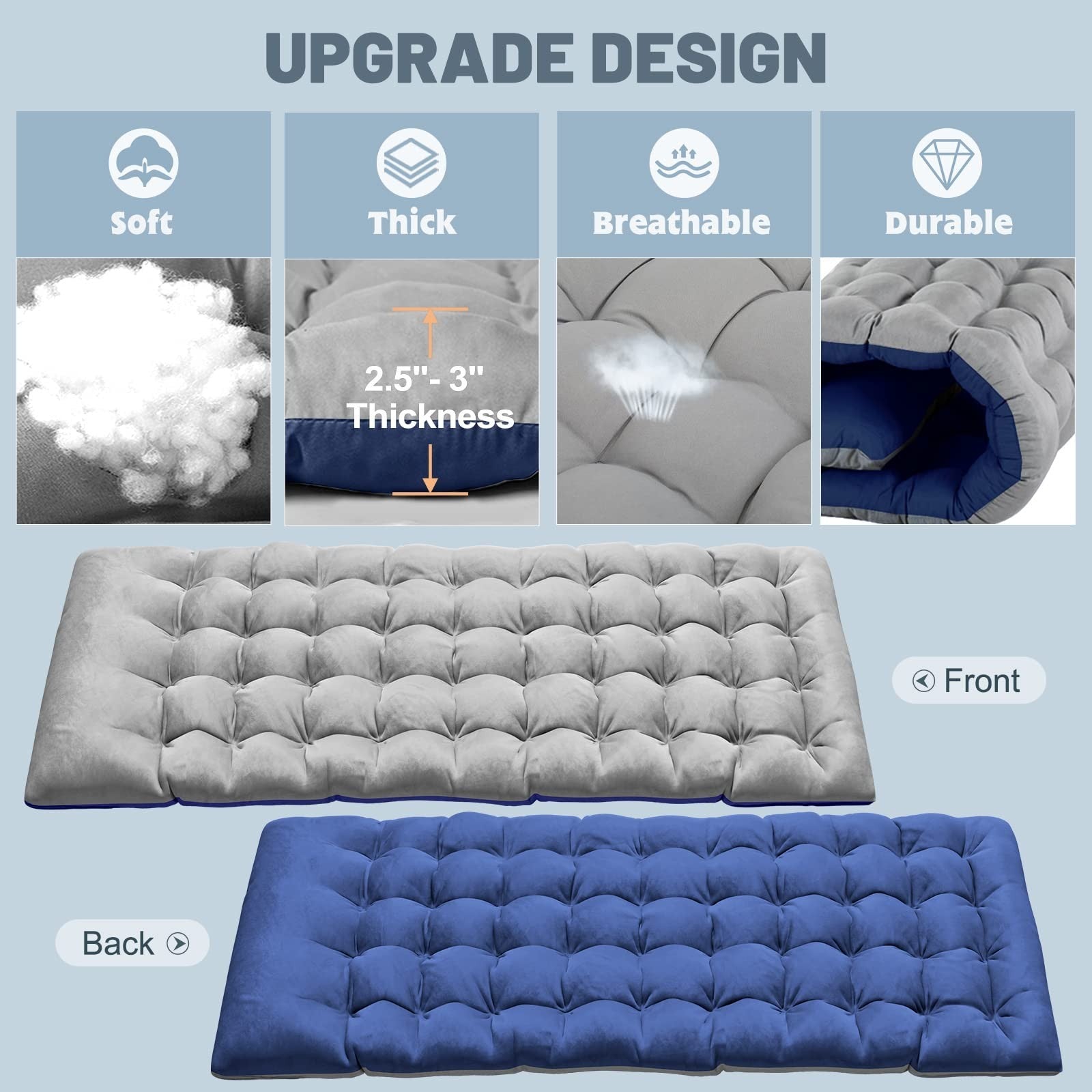 Folding Camping Cot for Adults, 28" Wide, 880 lbs Capacity, Padded & Portable wi6
