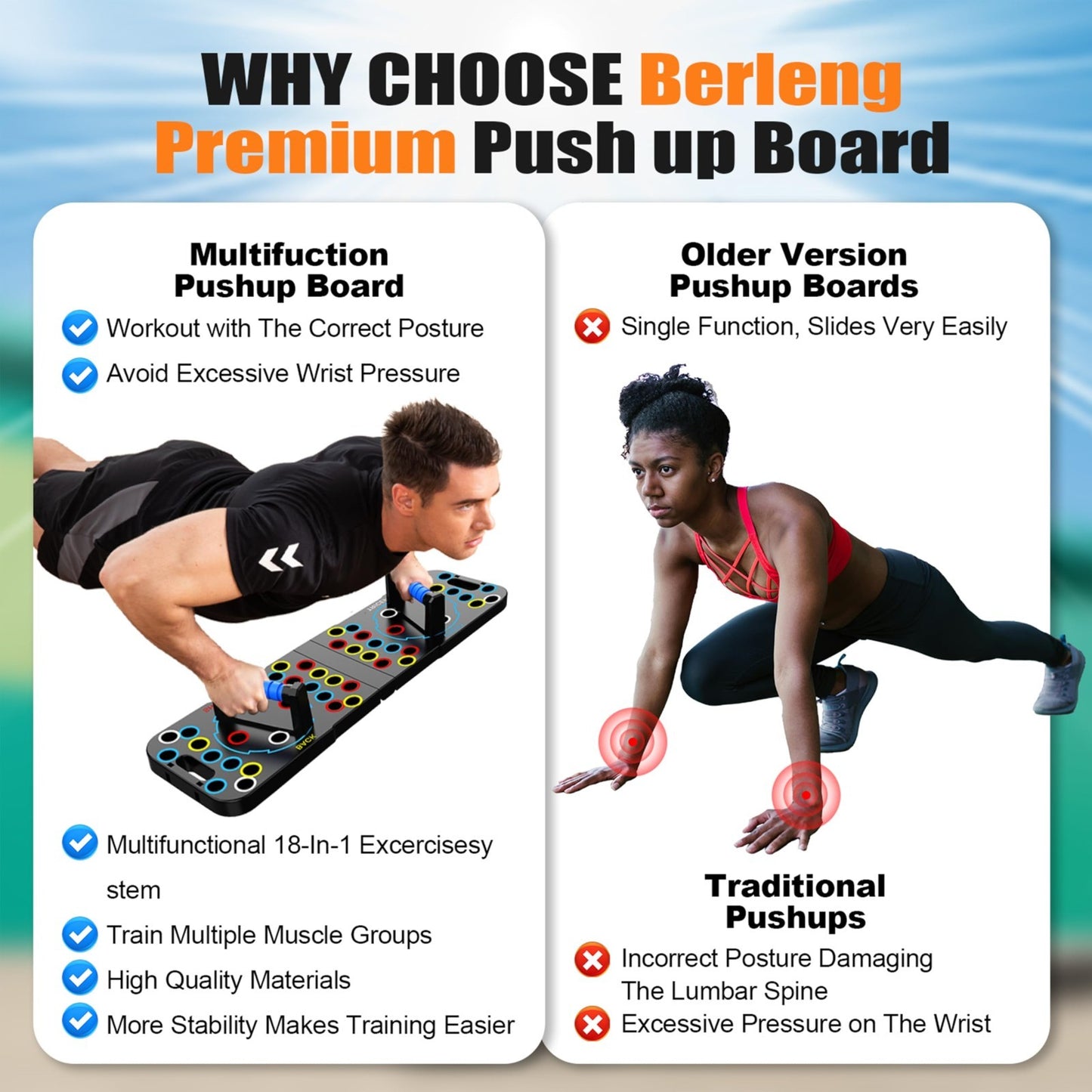 15 in 1 Multi Functional Push Up Board   Home Workout Equipment for Chest & Musc5