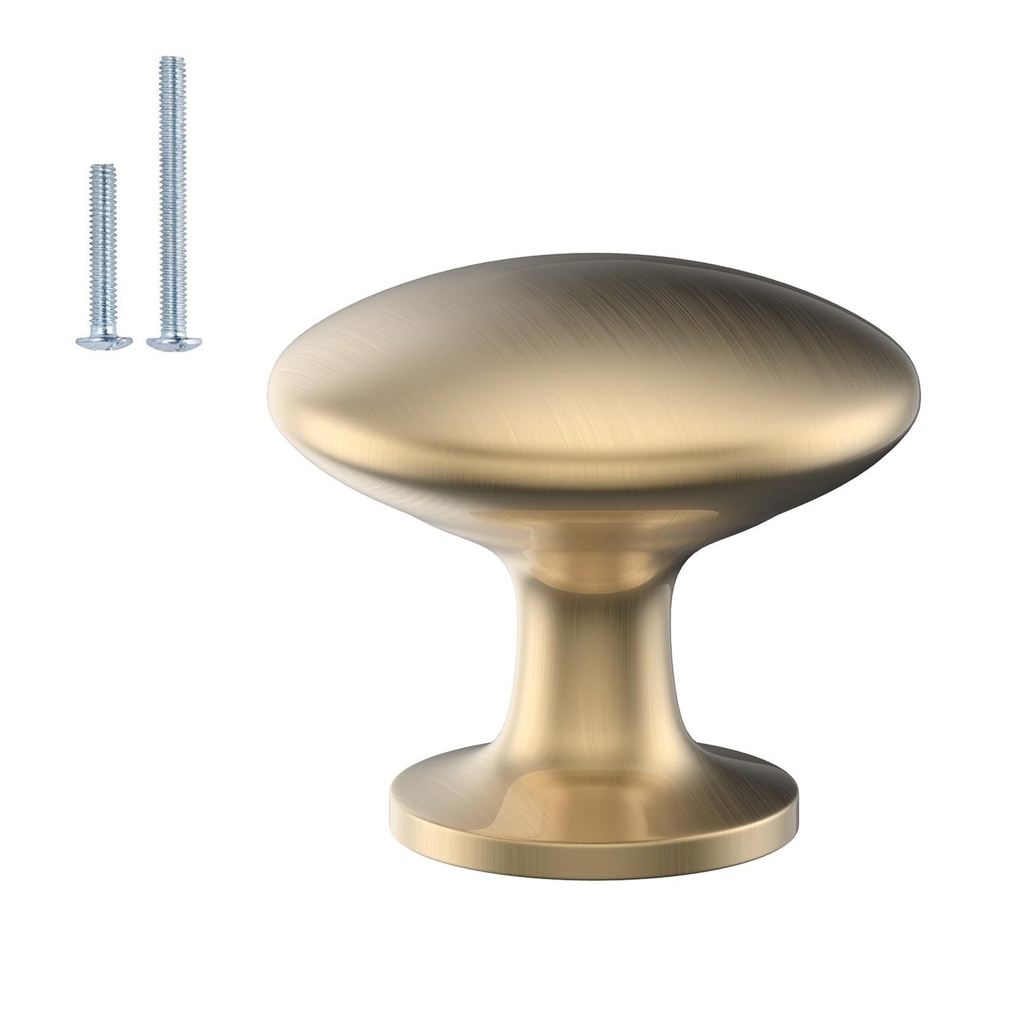 5 Pack Champagne Bronze Round Zinc Alloy Cabinet Knobs | Rust Resistant, Smooth1
