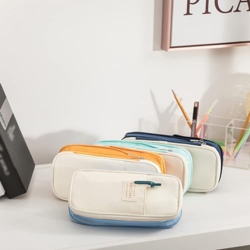 Large Storage Pencil Case with Zipper   Big Capacity Organizer Pouch for Office9