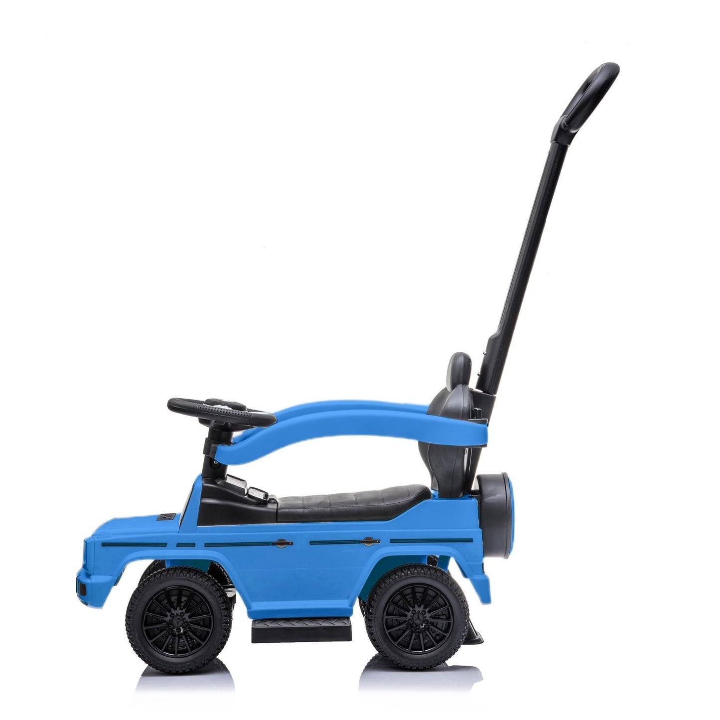 3-in-1 Kids Push Car Stroller, Mercedes G-Wagon, Detachable Handle, Safety Rails6