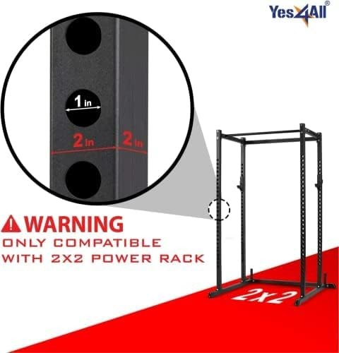 Power Rack J-Hooks Heavy Duty 2x2 Barbell Holders Home Gym6