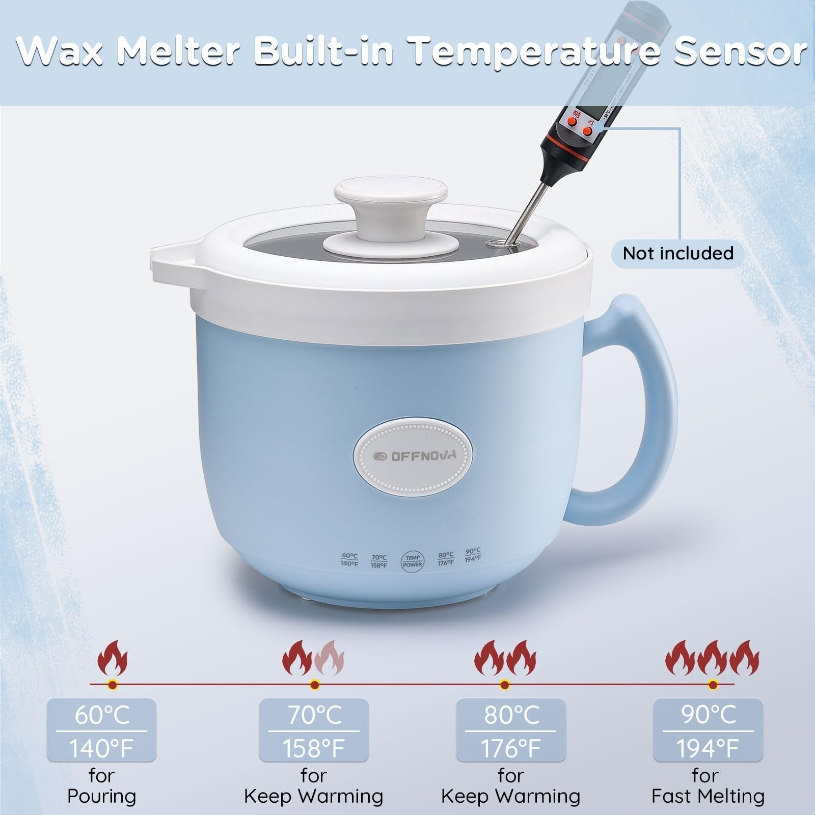 1.2L Wax Melter & Candle Making Kit - Pouring Spout, Easy Clean, DIY Gift2