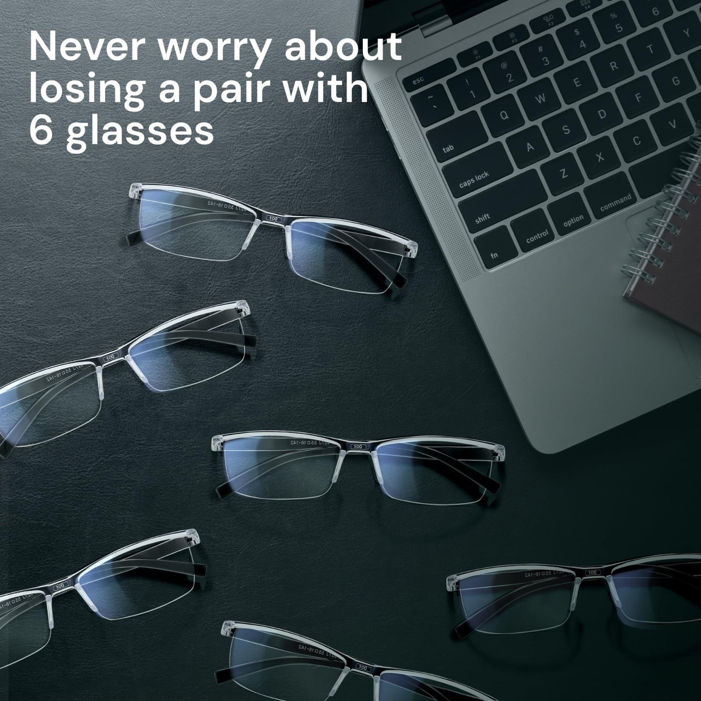 Durable Blue Light Filtering Reading Glasses for Men - Comfortable TR90 Frames7