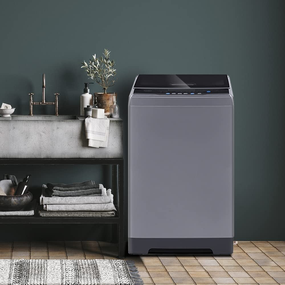 Compact Portable Washing Machine 2.4 Cu.ft LED Washer for Small Spaces Laundry7