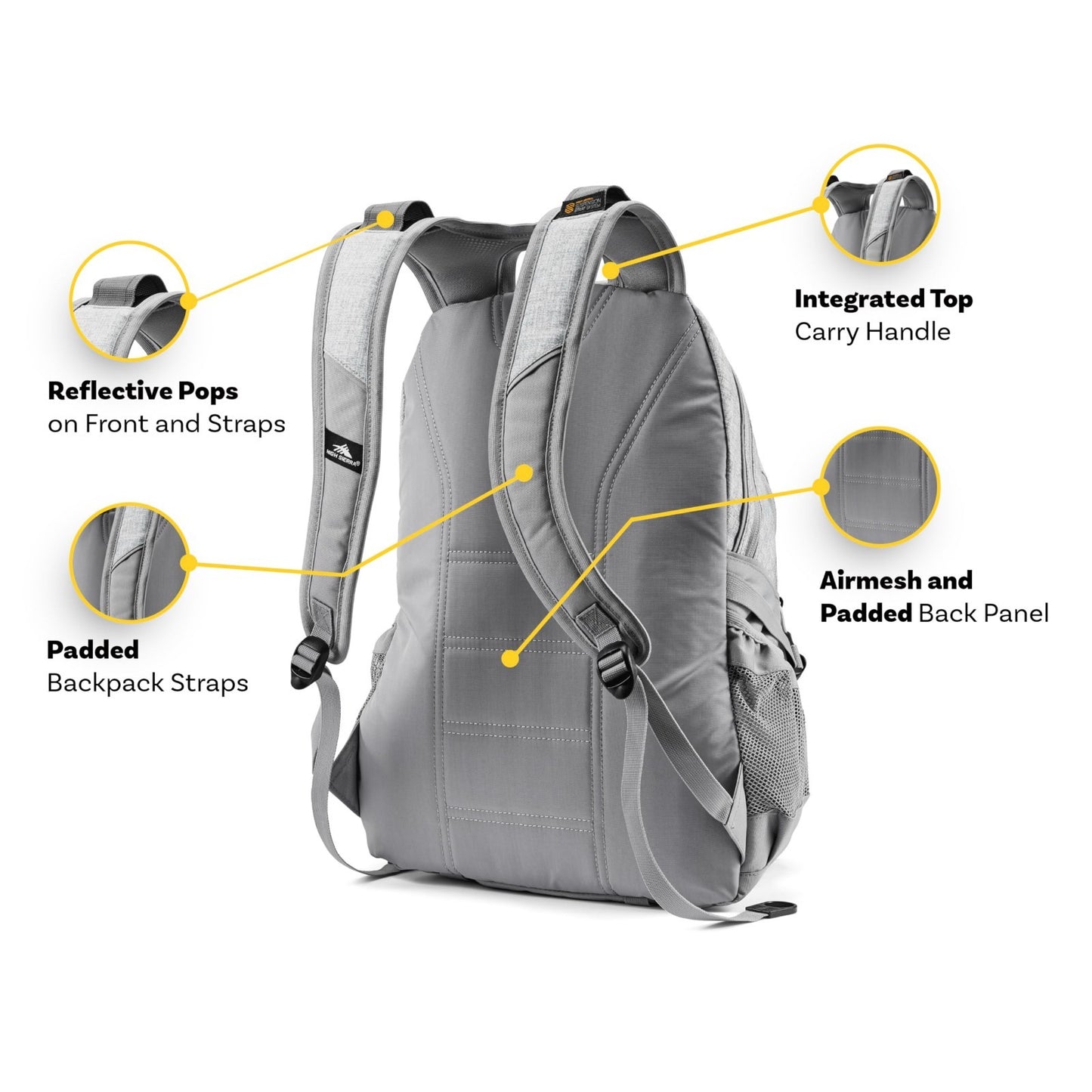 Versatile Black Backpack for Travel or Work   Tablet Sleeve, One Size, Durable D5