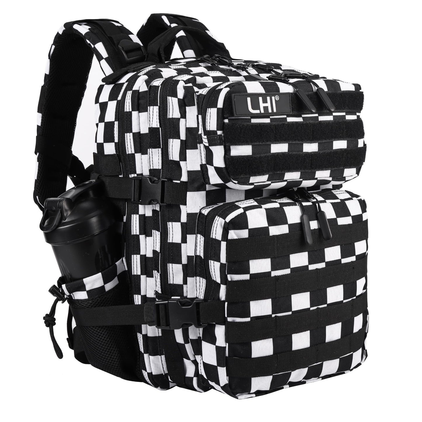 Tactical Military Backpack 25L/35L   Army Assault Pack, Small Rucksack, Bottle H1