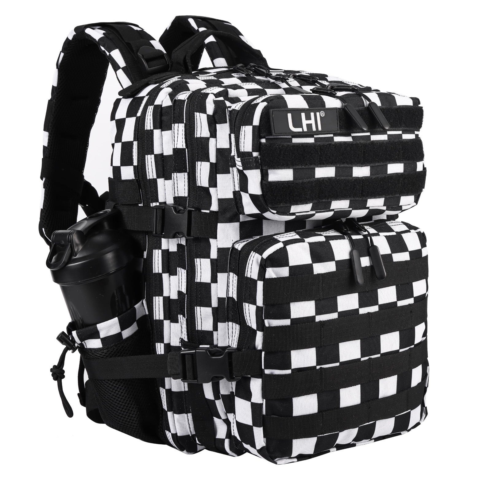 Tactical Military Backpack 25L/35L   Army Assault Pack, Small Rucksack, Bottle H1