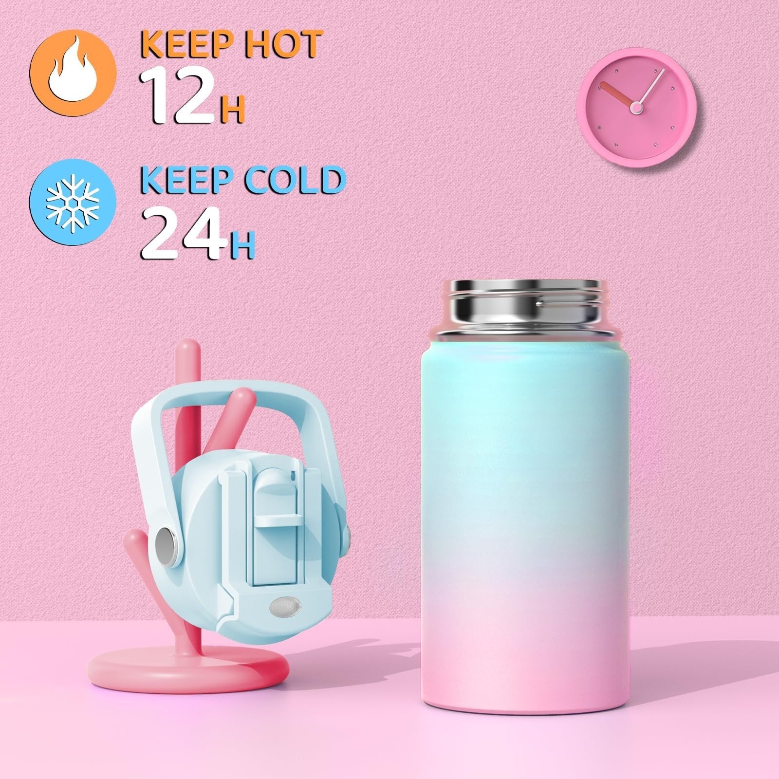 Girls School Backpacks Set   6PCS with Insulated Water Bottle, Lunch Bag & Penci4