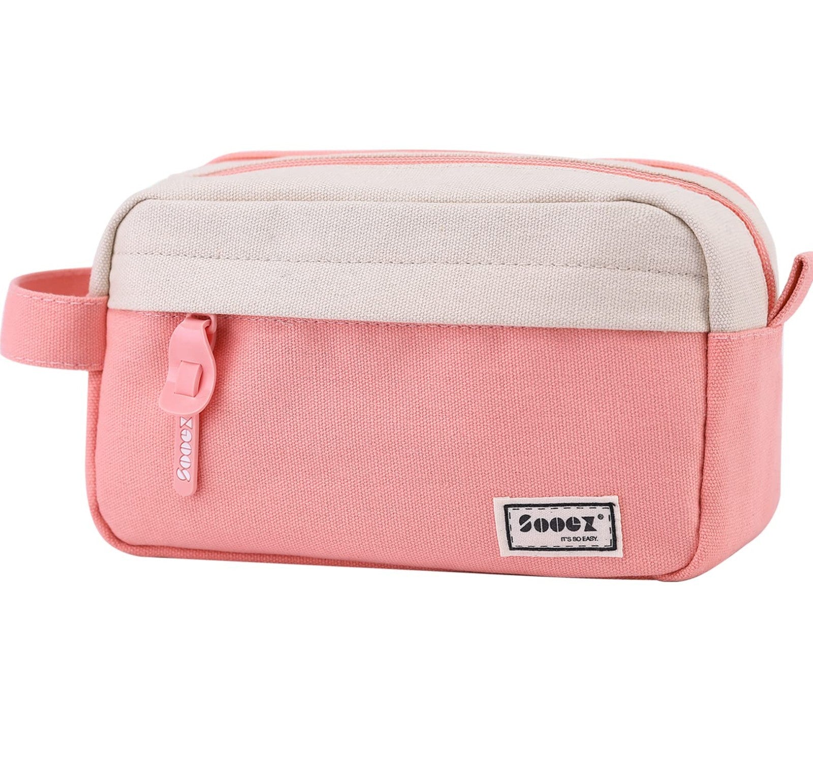 Large Capacity Canvas Pencil Case, Upgraded Pouch for School & Office Supplies1