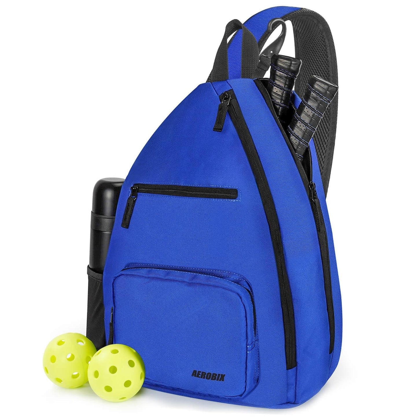 Large Capacity Pickleball Backpack - Padded Paddle Pocket, Adjustable Sling Bag7