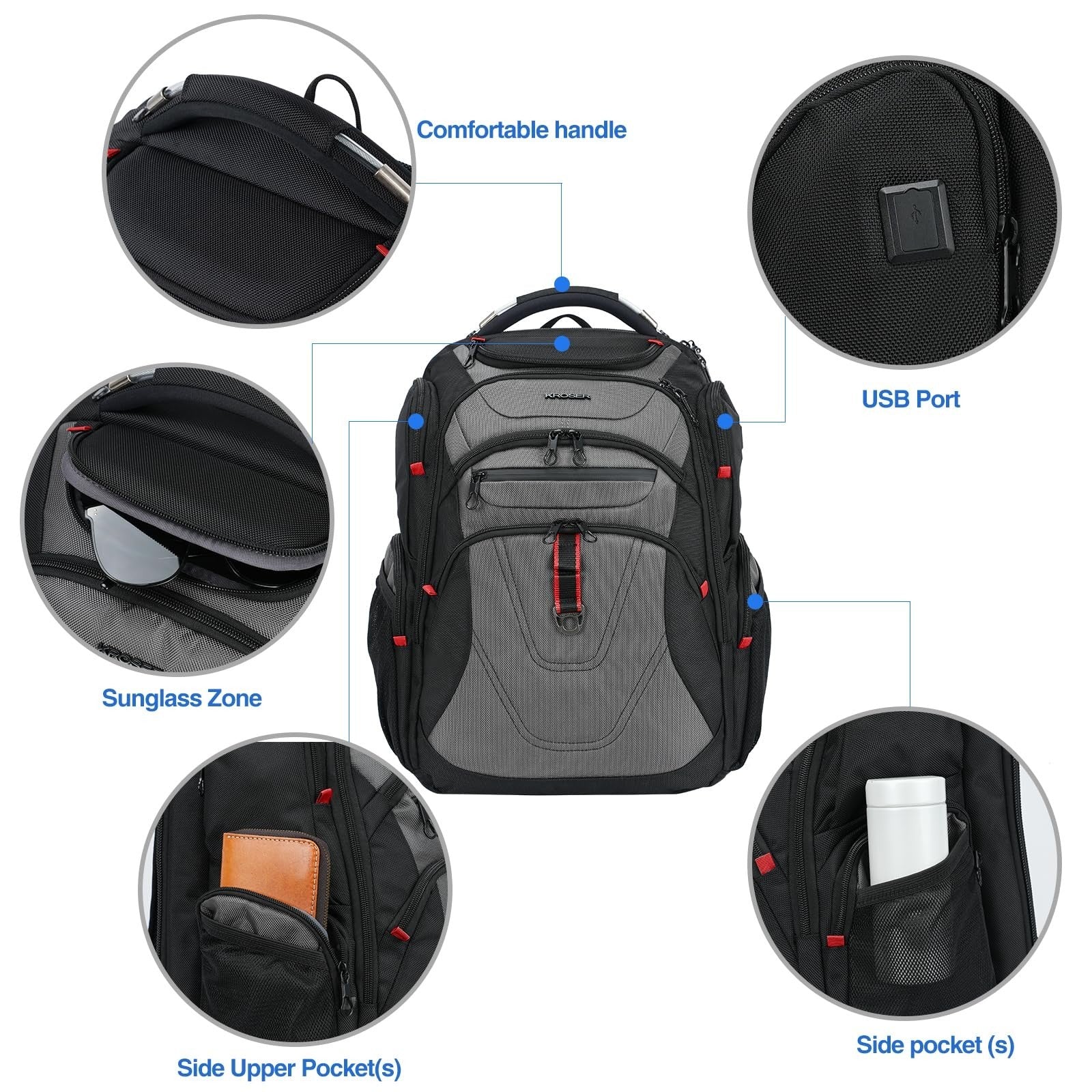17.3 Inch Travel Laptop Backpack XL   Waterproof Computer Bag for Men/Women4