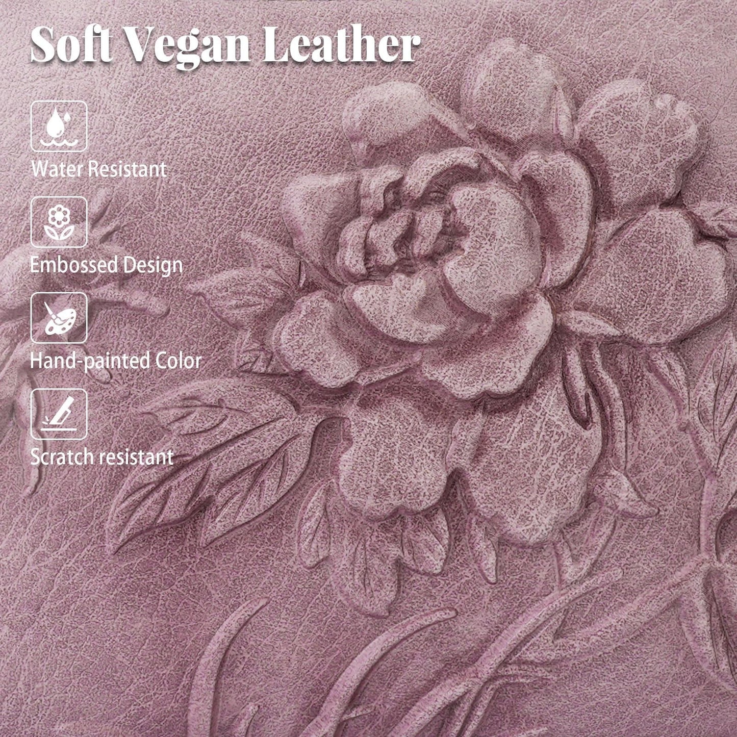 Stylish Vegan Leather Crossbody Bag for Women, Embossed Design, Fashion Purse4