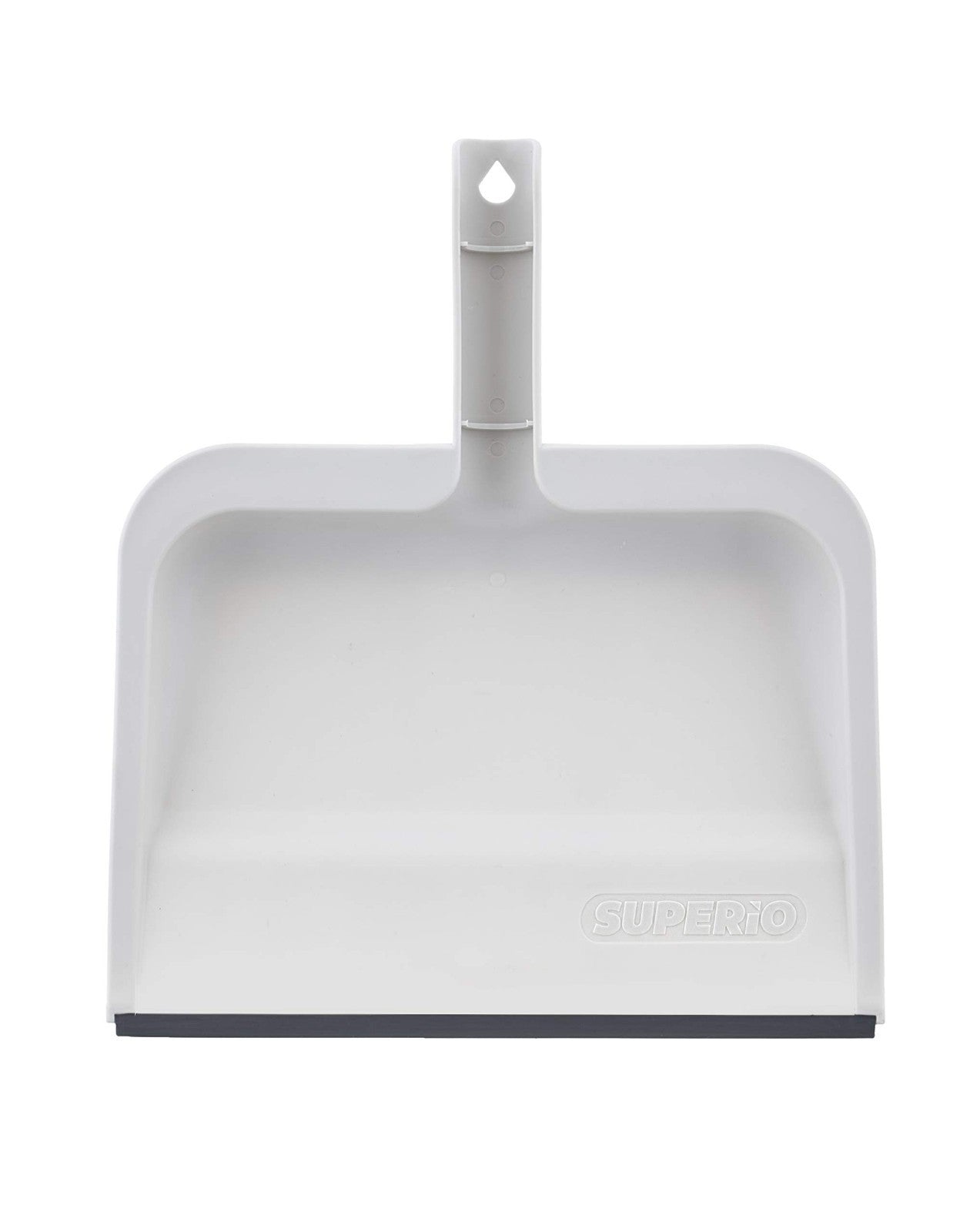 Clip-On Dustpan with Rubber Lip - 10" Durable Plastic, Comfort Grip Handle, 2-Pa3