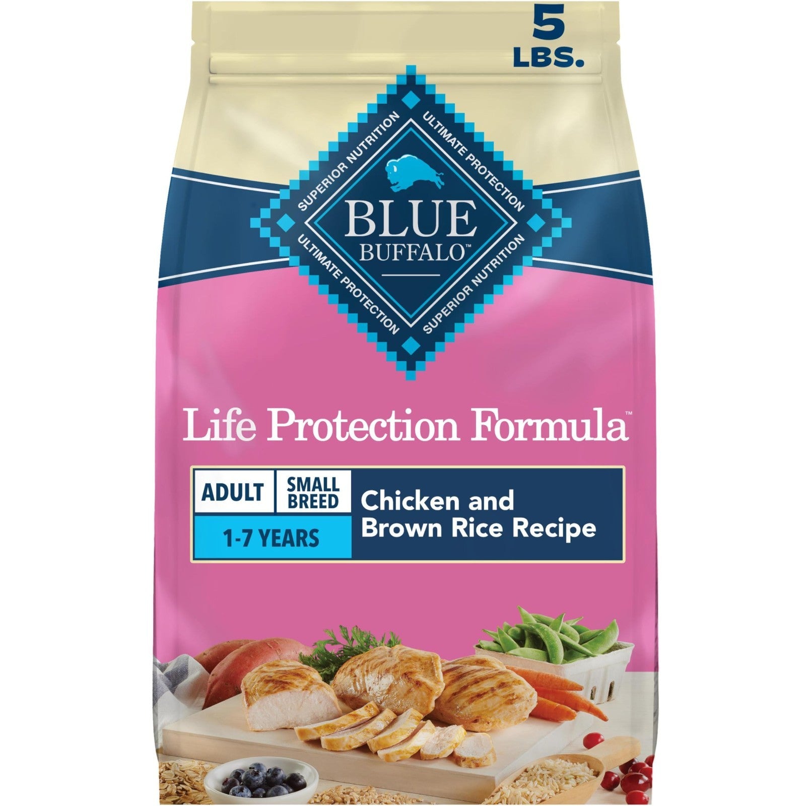 Premium Chicken Small Breed Dry Dog Food   Life Protection Formula, 5 lb1