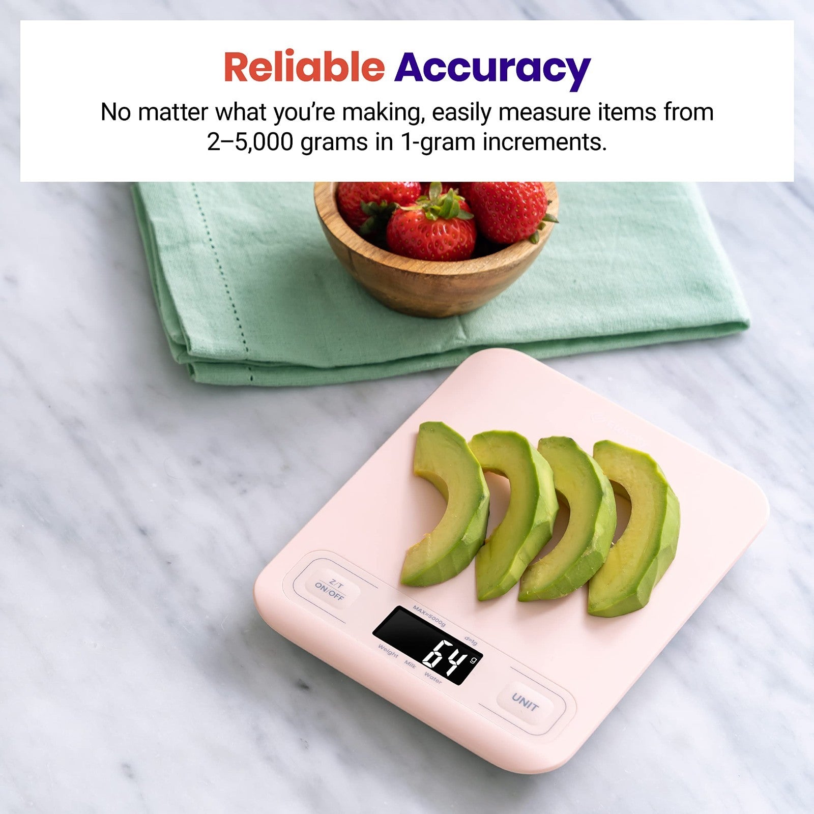 Digital Kitchen Scale   Grams & Ounces, Tare Function, Ideal for Baking, Meal Pr2