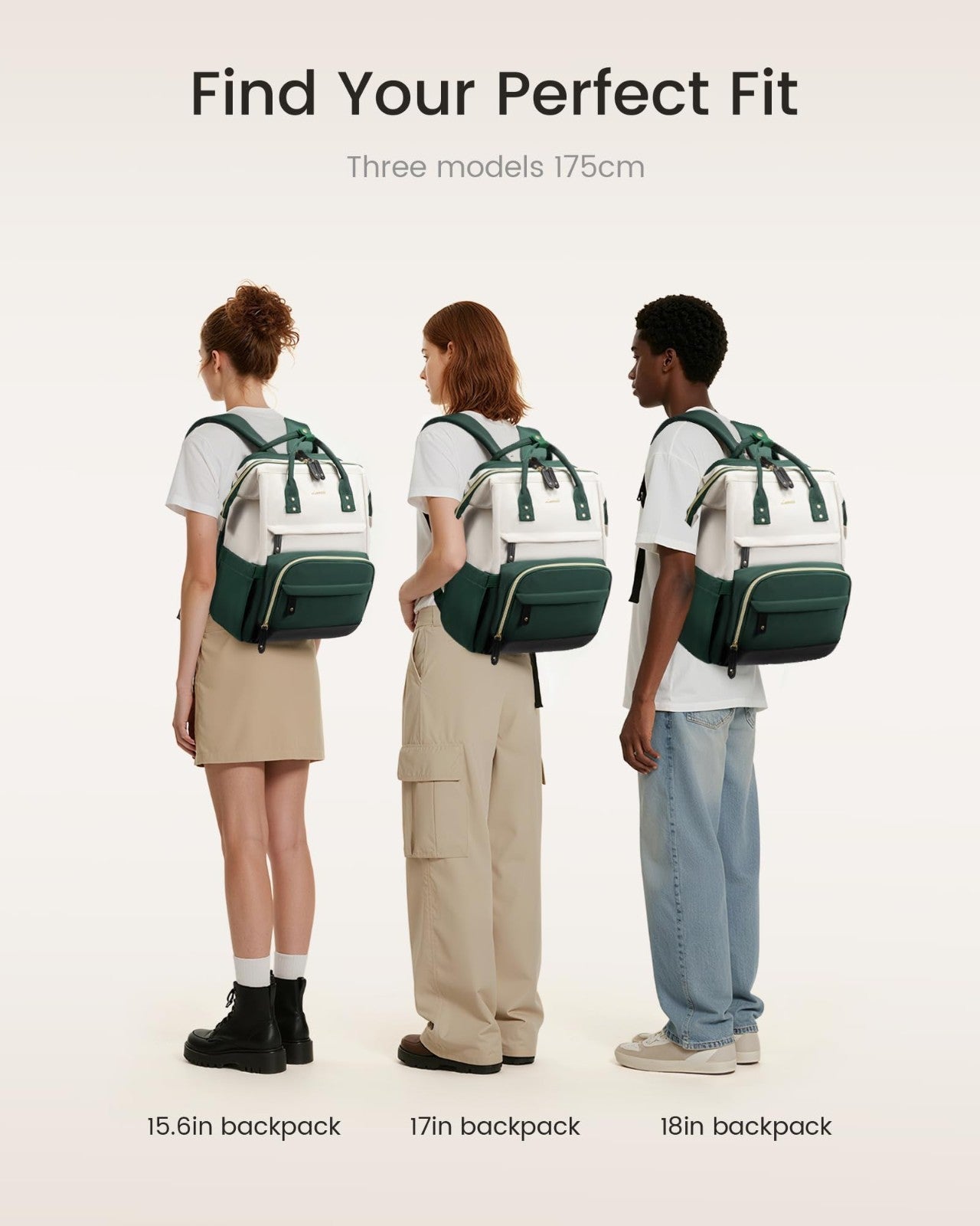 Spacious 15.6" Laptop Backpack for Women, Waterproof Business & Travel Bag, Coll4